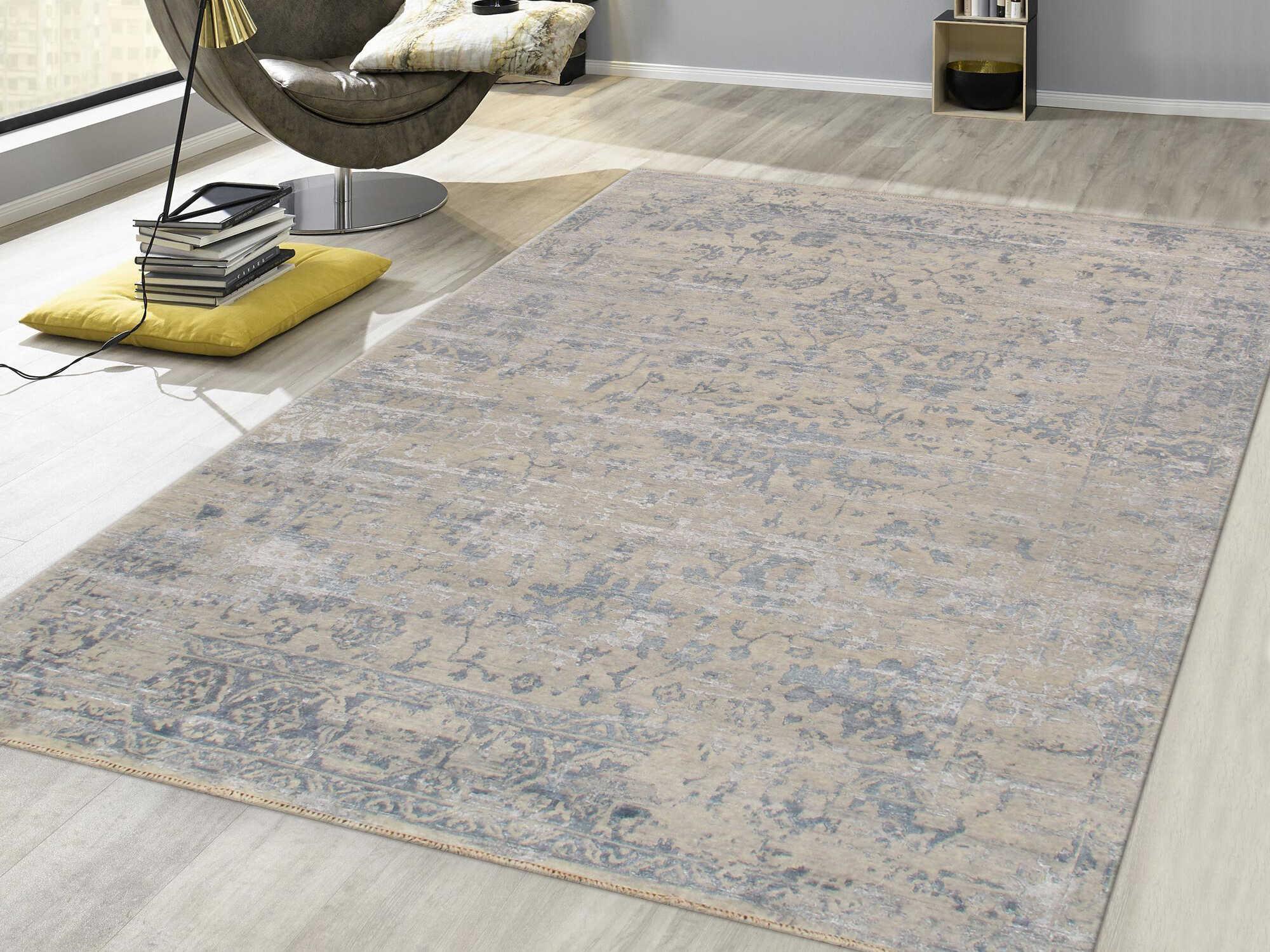 Pasargad Home Transitional Floral Area Rug