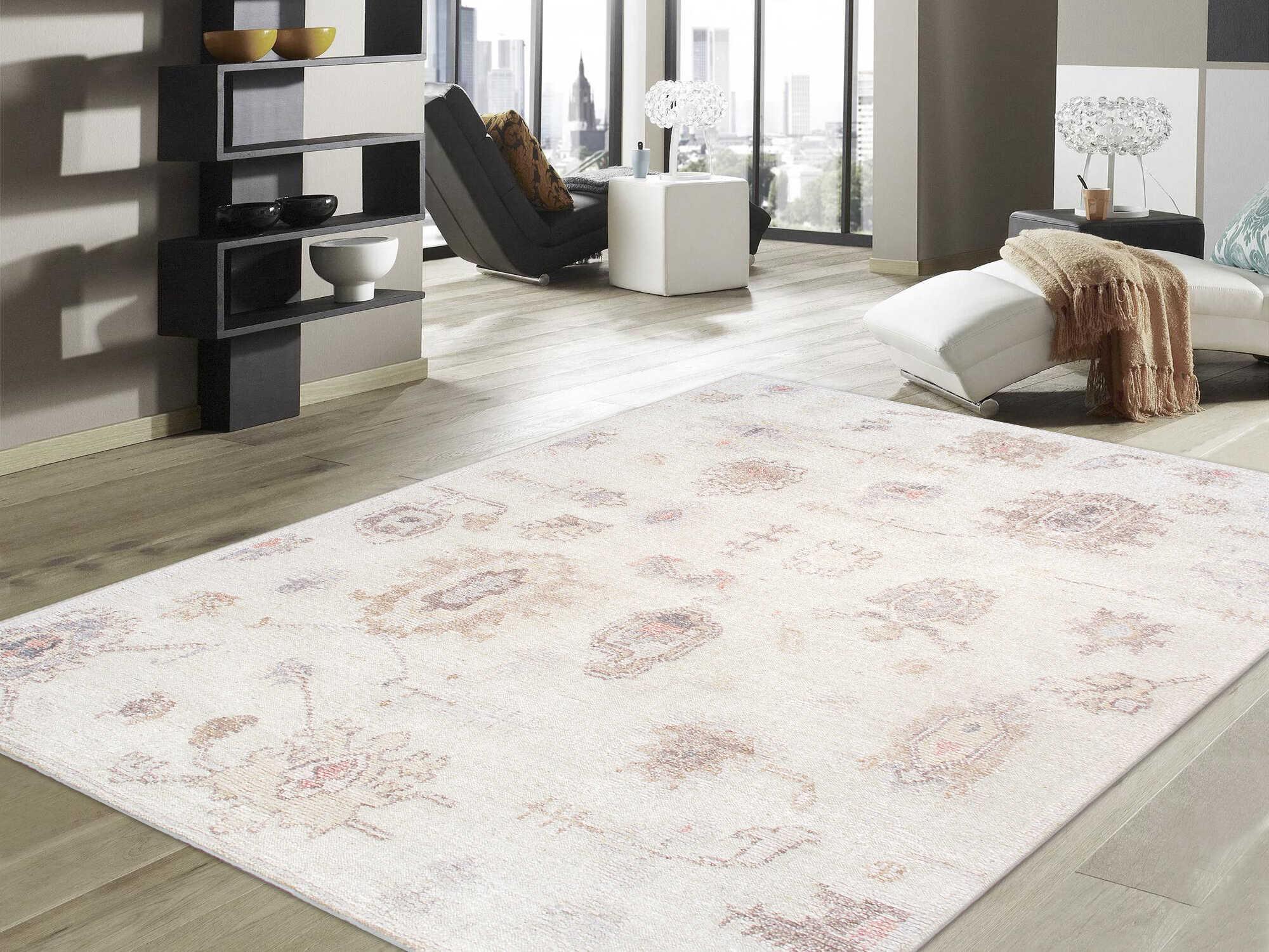 Pasargad Home Oushak Floral Area Rug