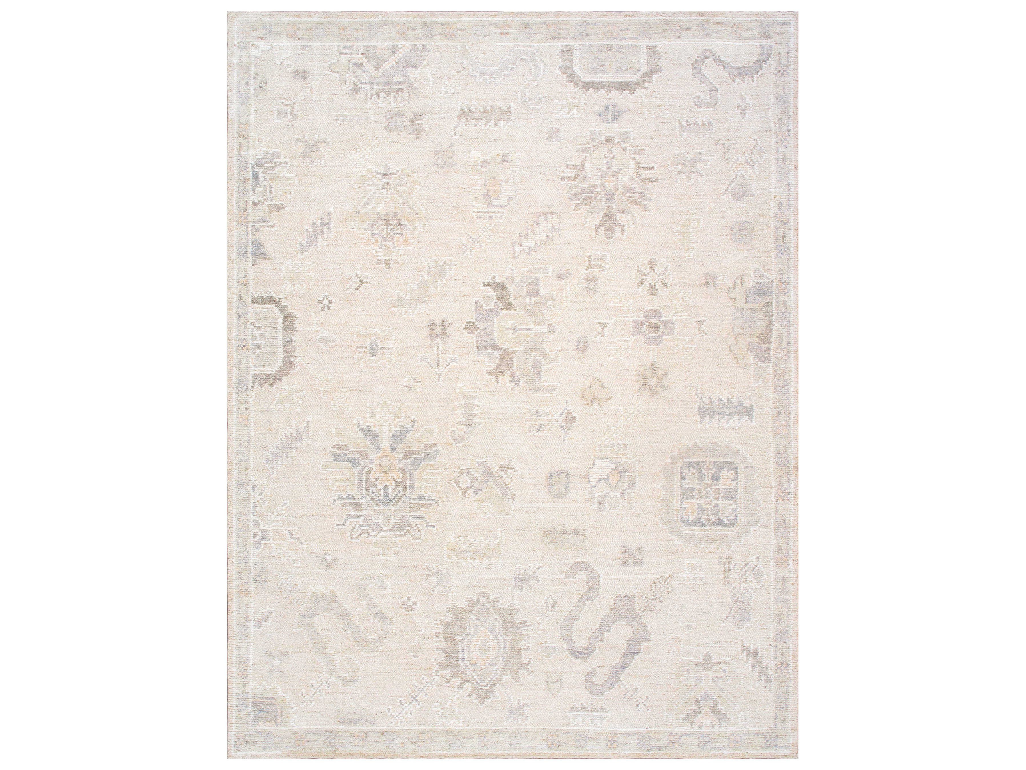 Pasargad Home Oushak Floral Area Rug