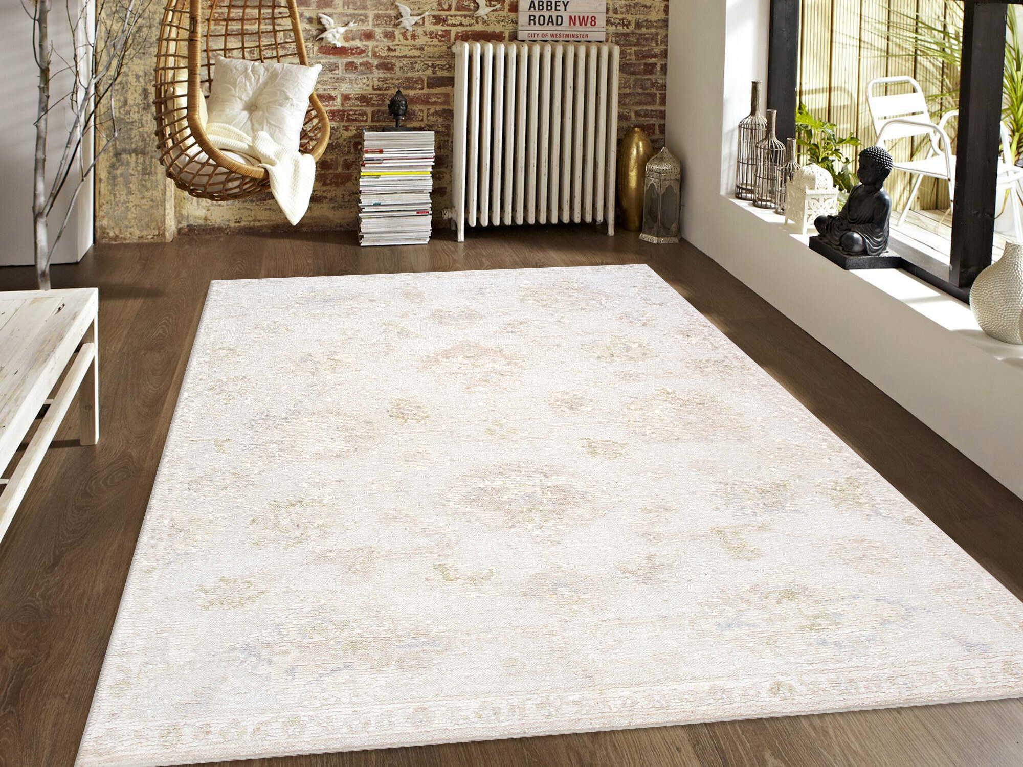 Pasargad Home Oushak Floral Area Rug