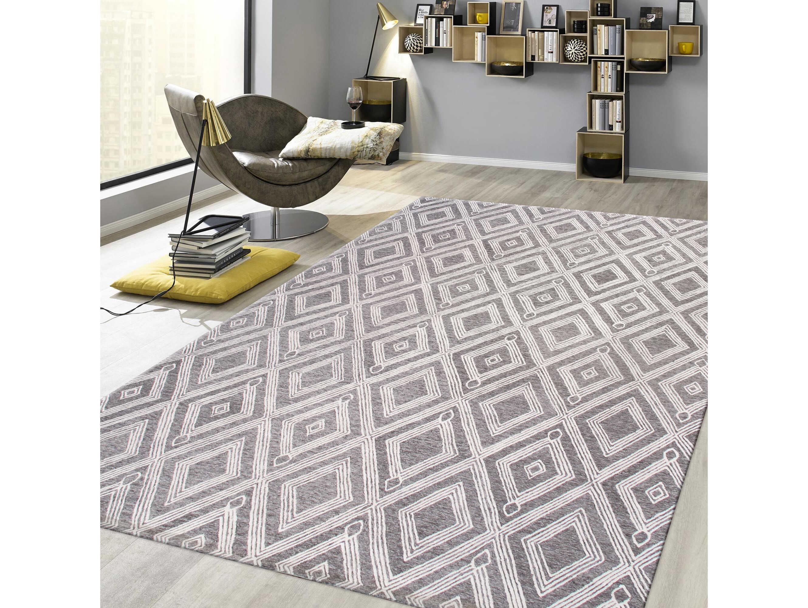 Pasargad Home Modern Geometric Area Rug