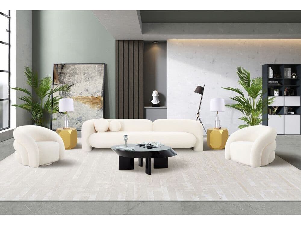 Pasargad Home Sorano Rivano Oval Wood Shiny Black Coffee Table