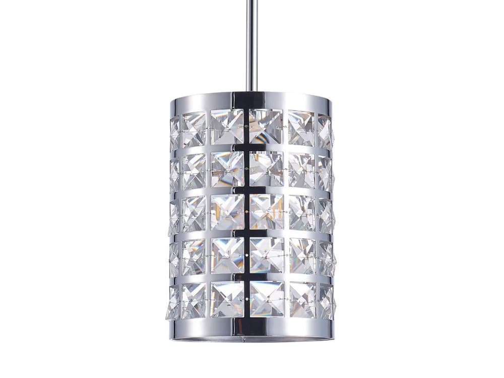 Pasargad Home Bliss Hermoza 1-Light Chrome Silver Mini Pendant