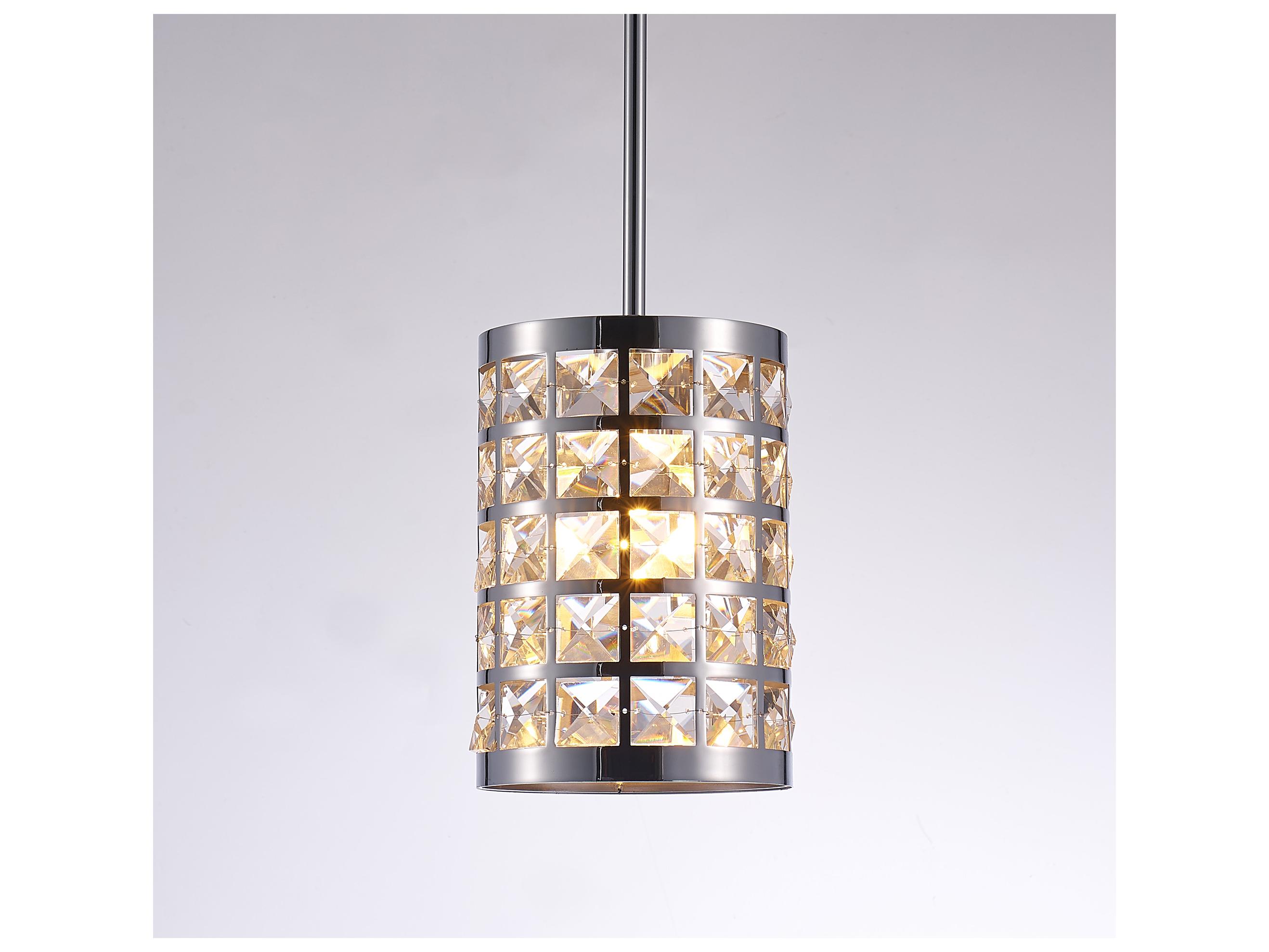 Pasargad Home Bliss Hermoza 1-Light Chrome Silver Mini Pendant