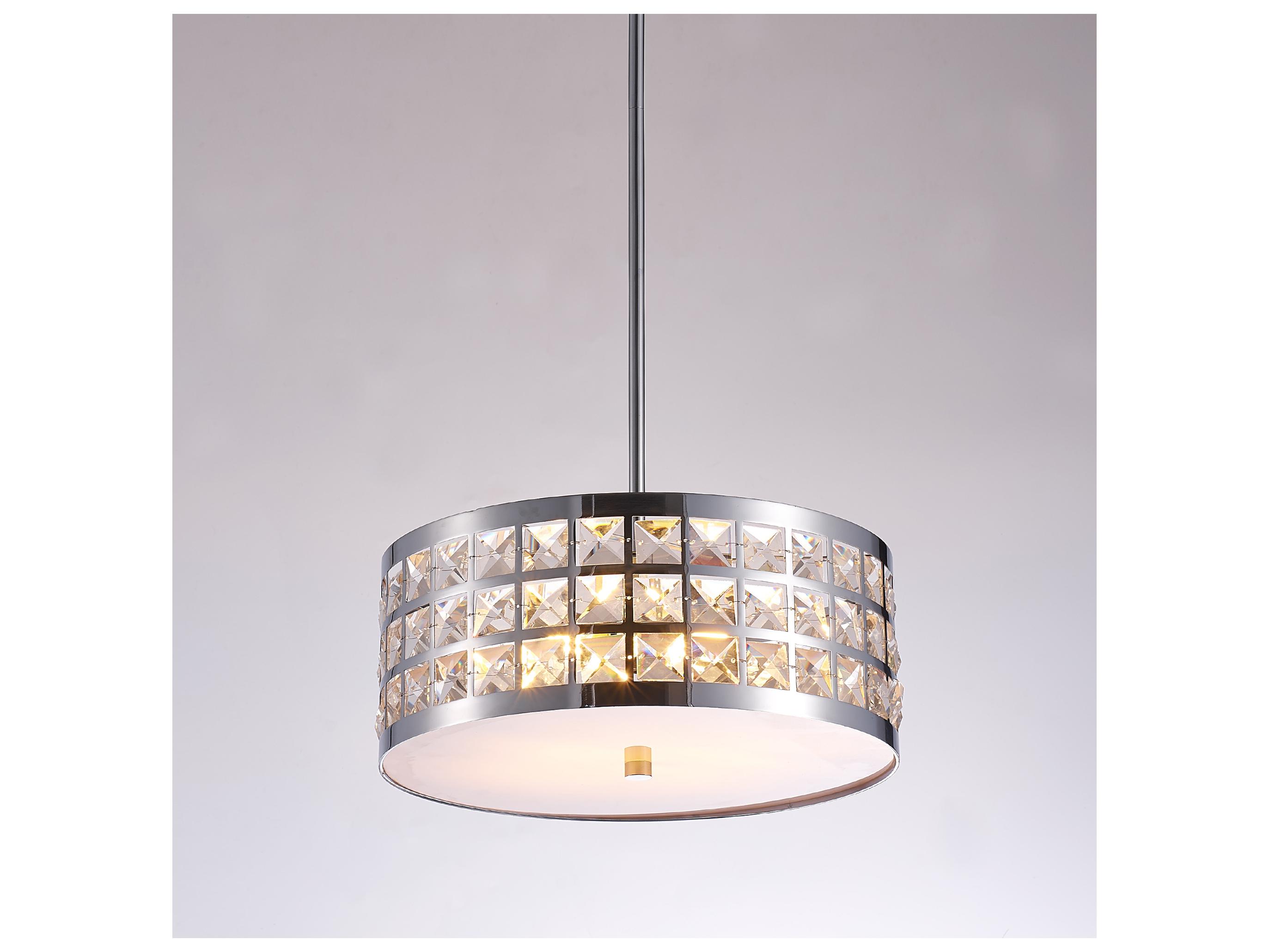 Pasargad Home Bliss Hermoza 2-Light Silver Clear Round Pendant