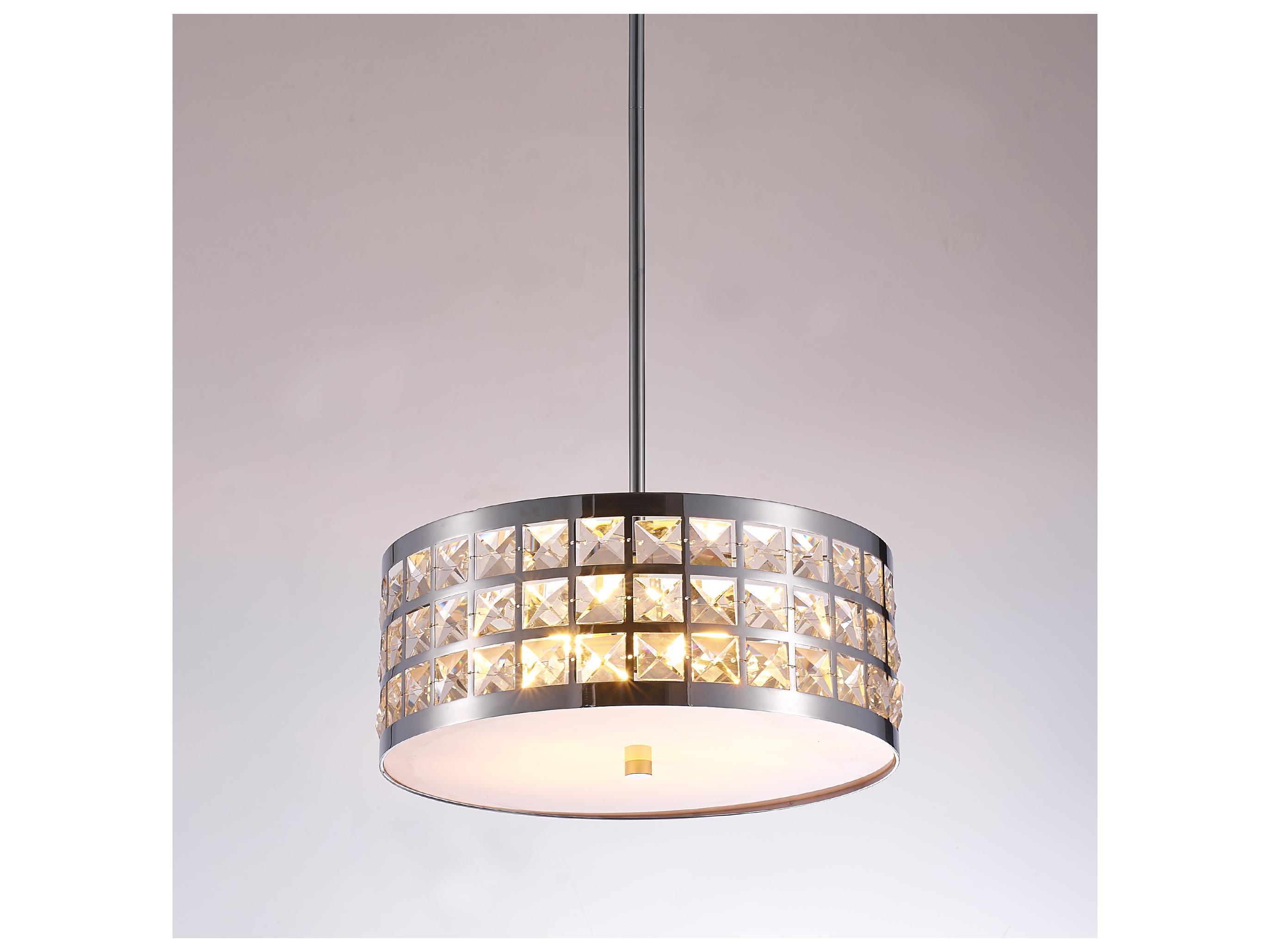 Pasargad Home Bliss Hermoza 2-Light Silver Clear Round Pendant