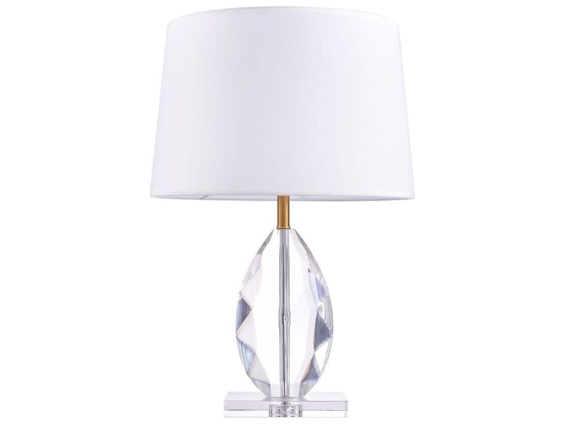 Pasargad Home Regal Lauren Translucent Gold Clear Table Lamp