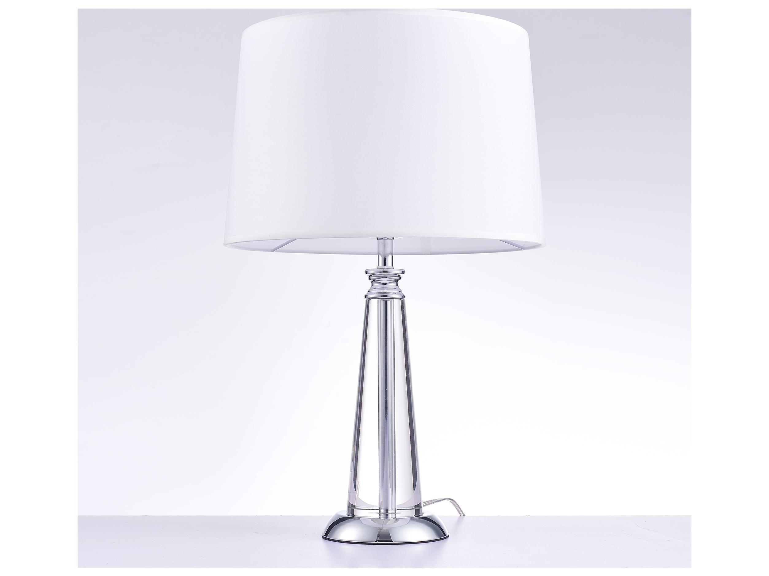 Pasargad Home Regal Canova Silver Clear Table Lamp