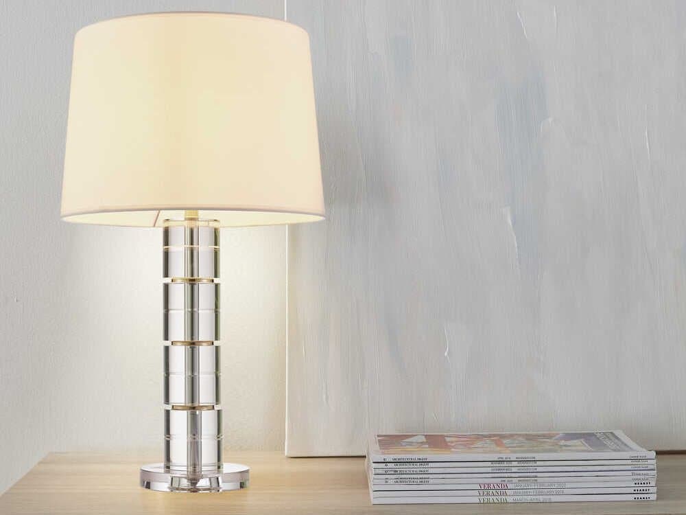 Pasargad Home Regal Catalina White Clear Table Lamp