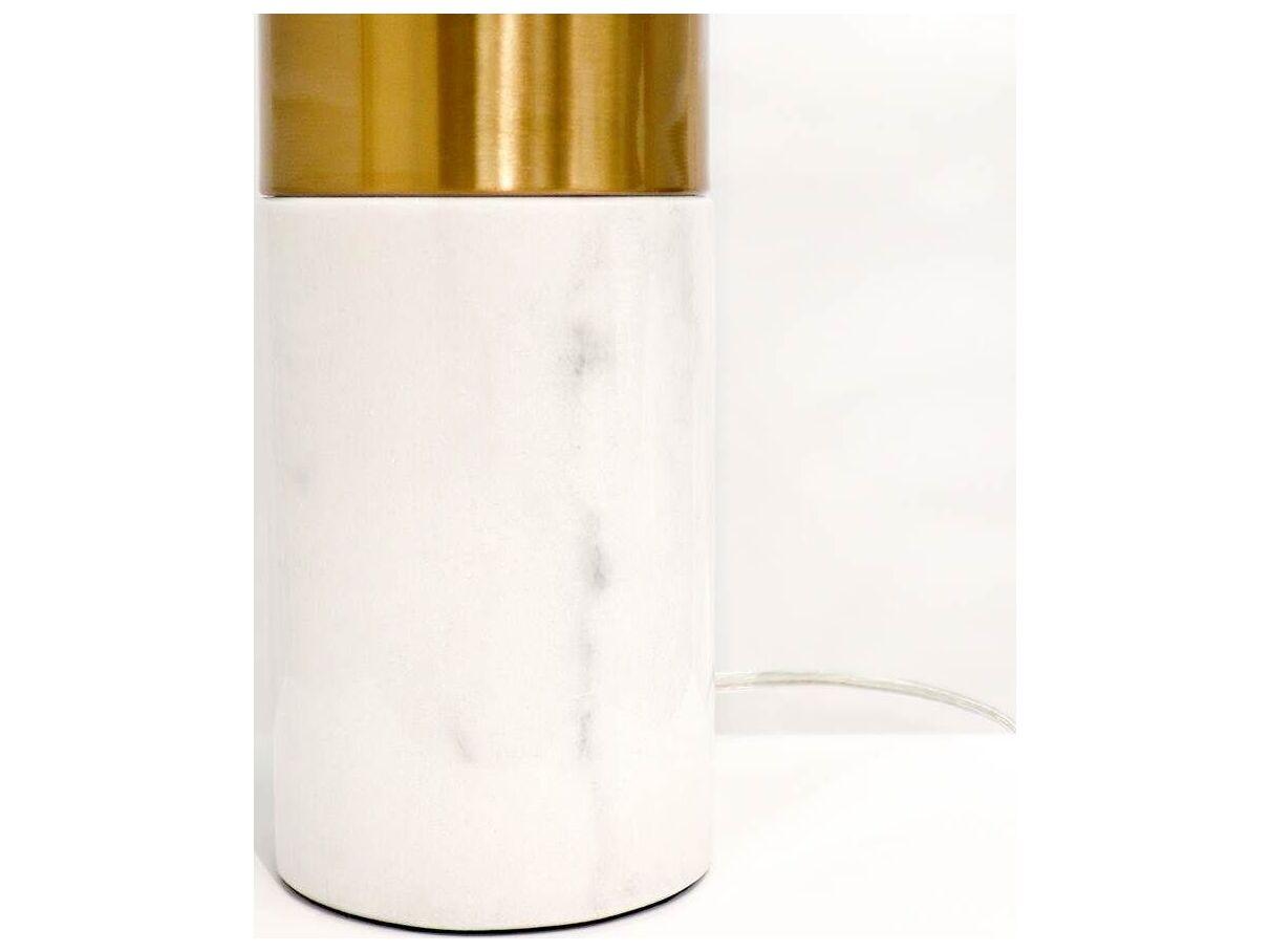 Pasargad Home Regal Rhoda Ivory Gold Buffet Lamp