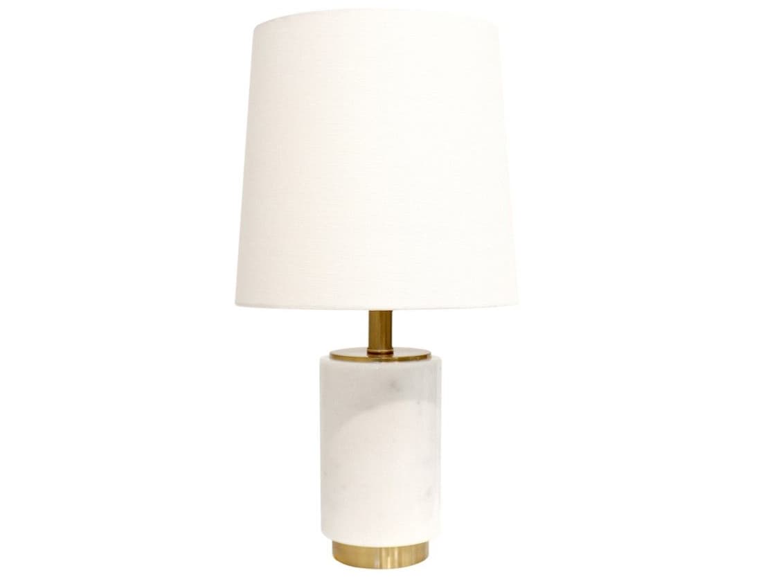Pasargad Home Regal Leon Ivory Gold White Table Lamp
