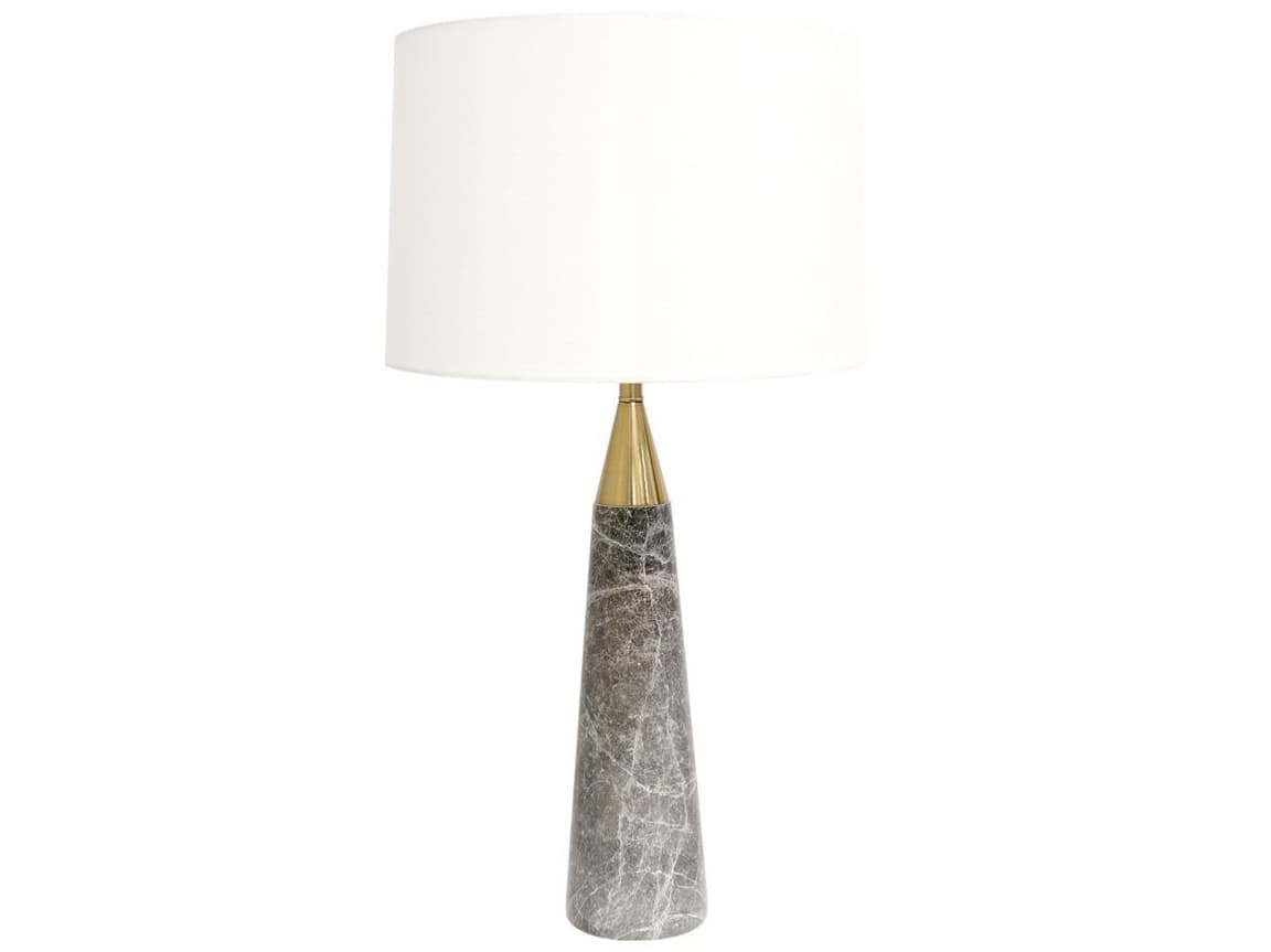 Pasargad Home Regal Radiance Gold Grey Buffet Lamp
