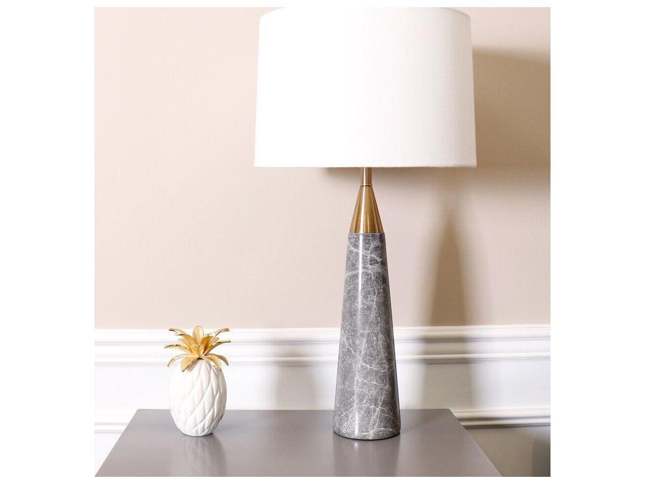 Pasargad Home Regal Radiance Gold Grey Buffet Lamp