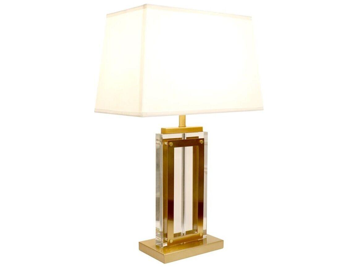 Pasargad Home Regal Astoria Clear Gold Buffet Lamp