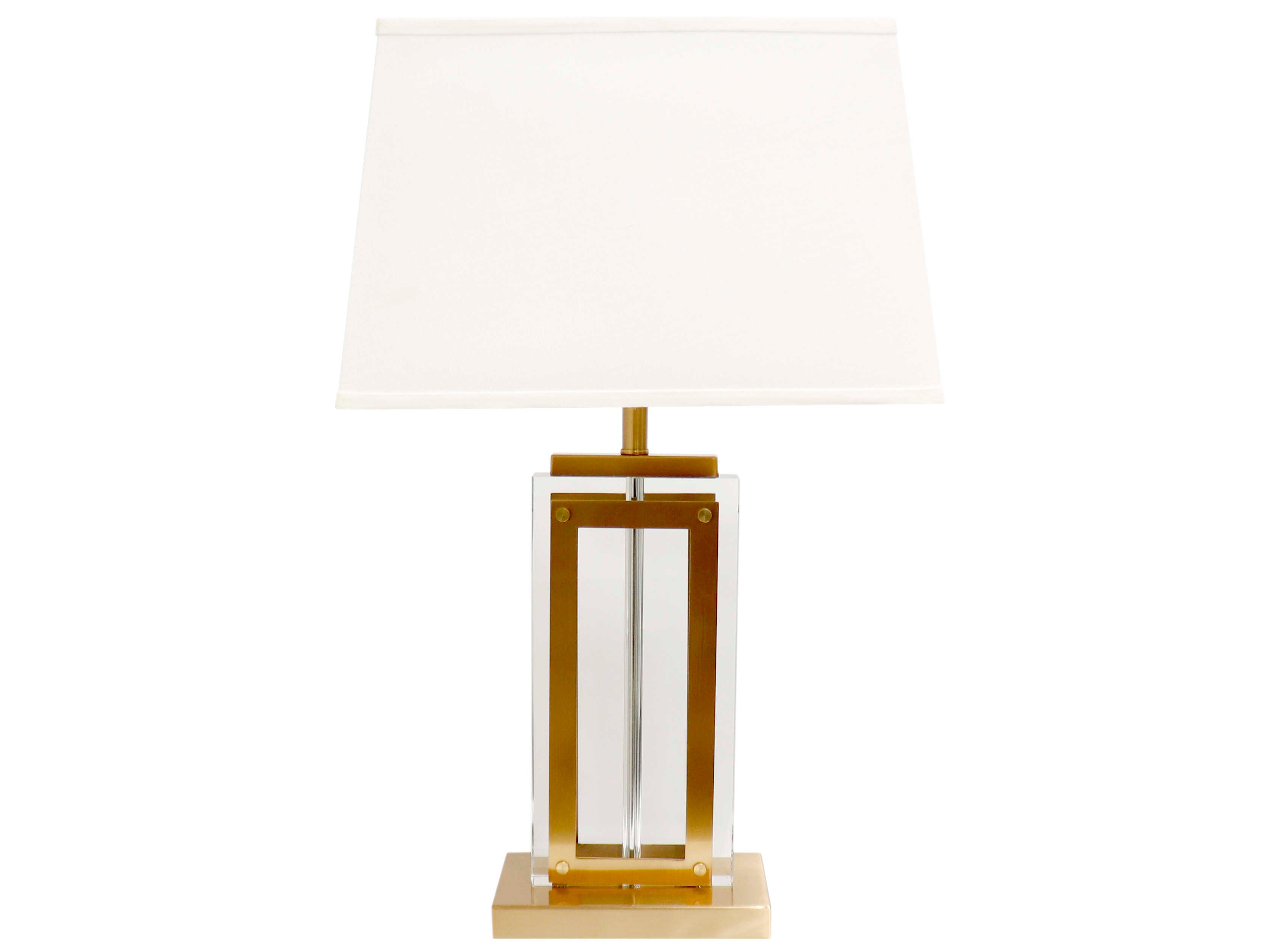 Pasargad Home Regal Astoria Clear Gold Buffet Lamp