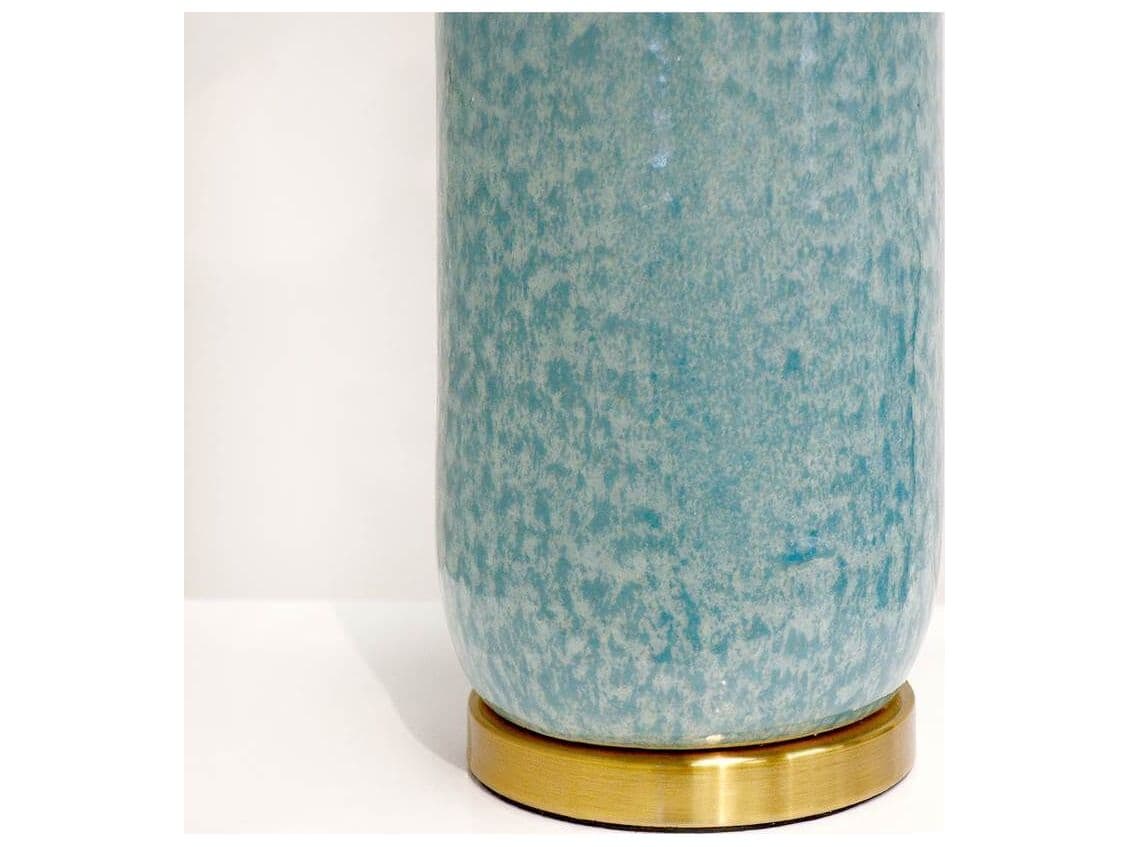 Pasargad Home Regal Tucson Blue Gold Buffet Lamp