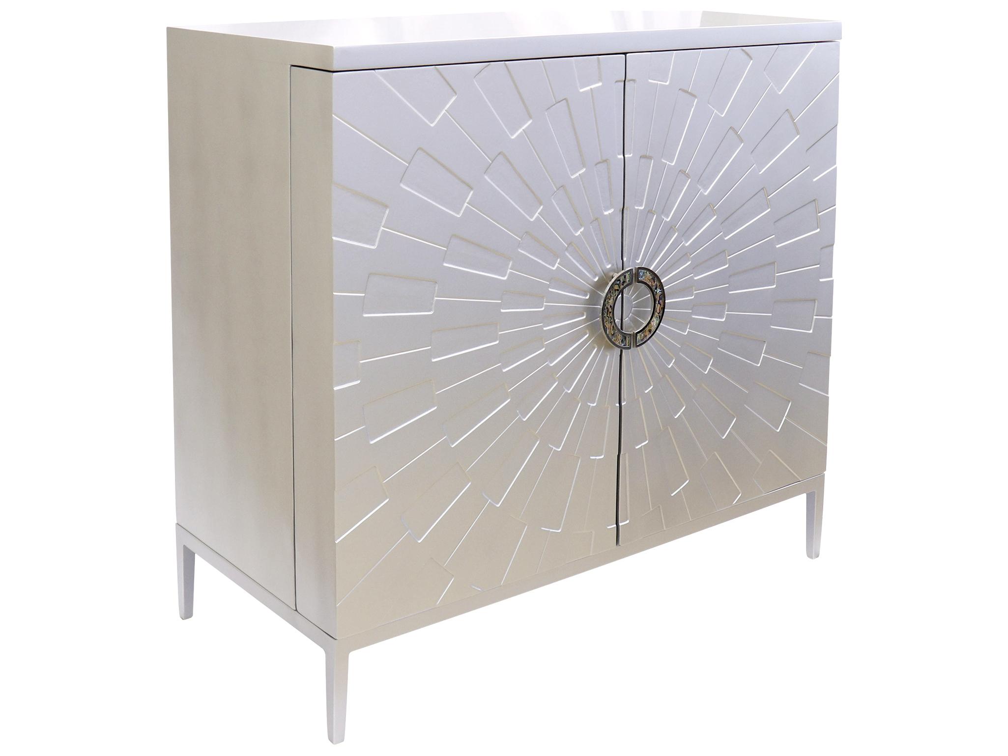 Pasargad Home Calypso Luna Silver Accent Chest
