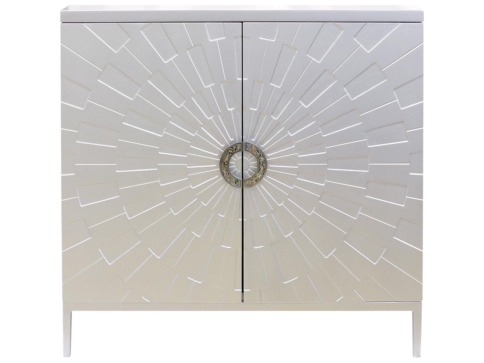 Pasargad Home Calypso Luna Silver Accent Chest