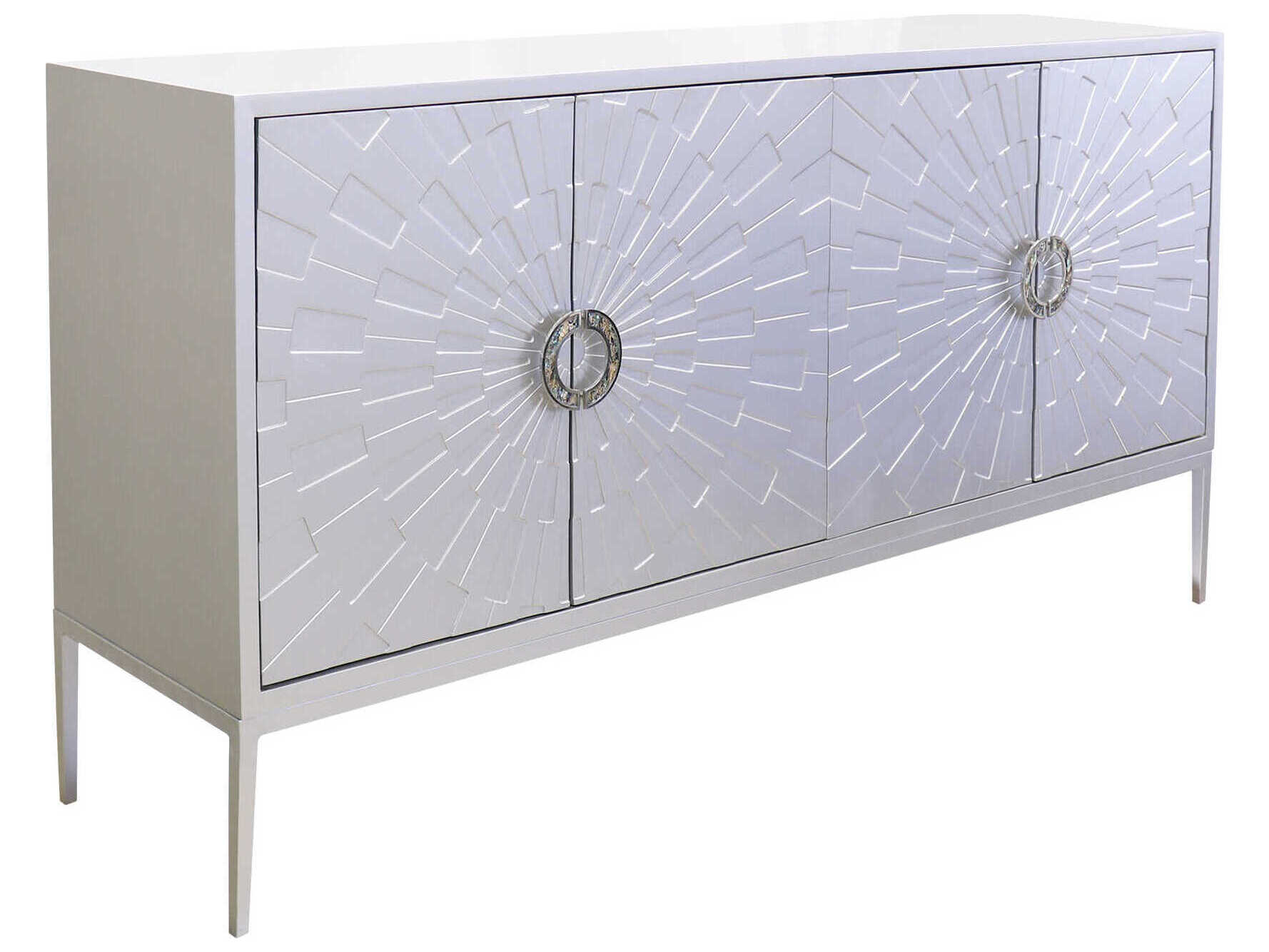 Pasargad Home Calypso Luna 71" Silver Sideboard