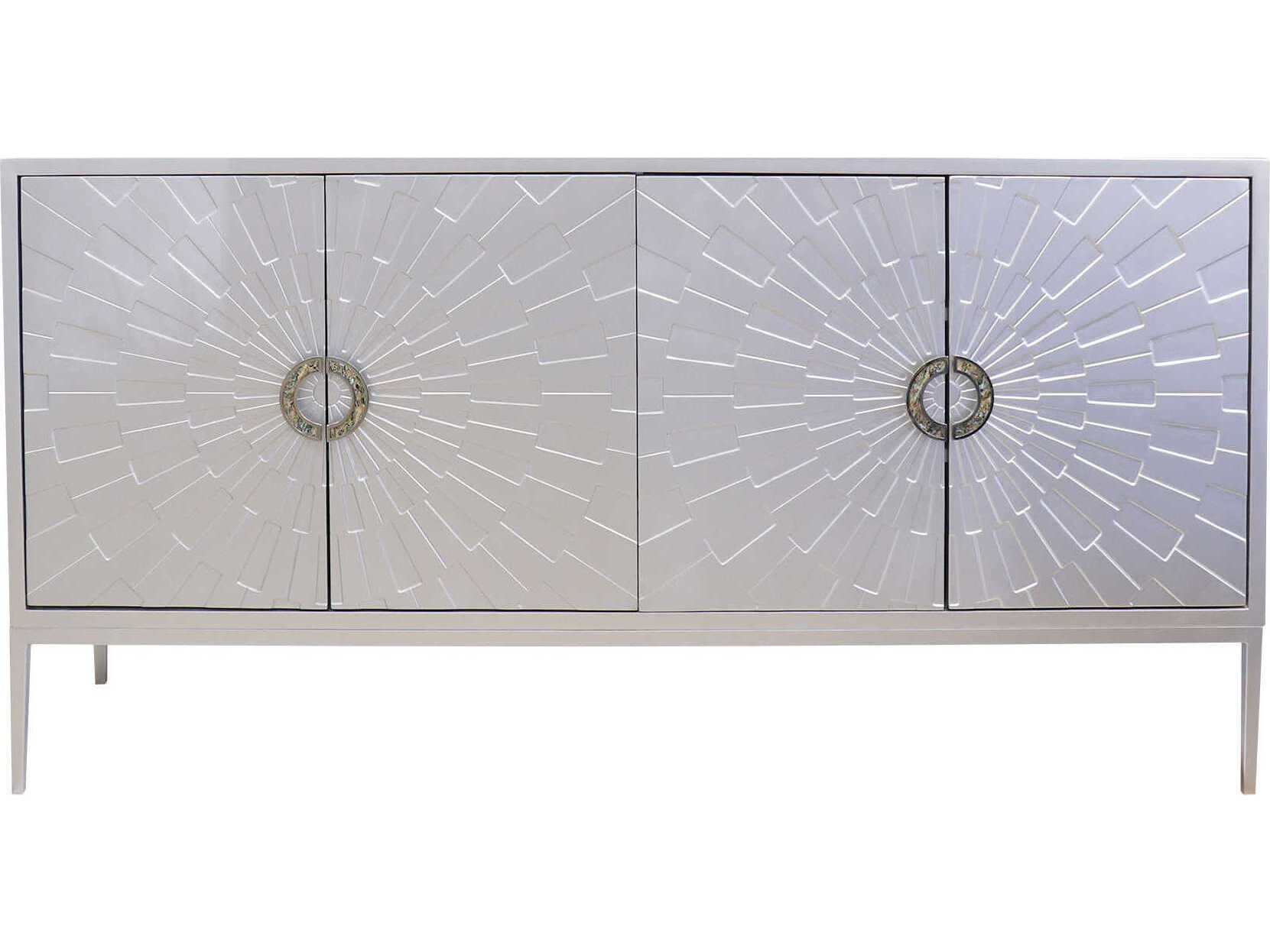 Pasargad Home Calypso Luna 71" Silver Sideboard