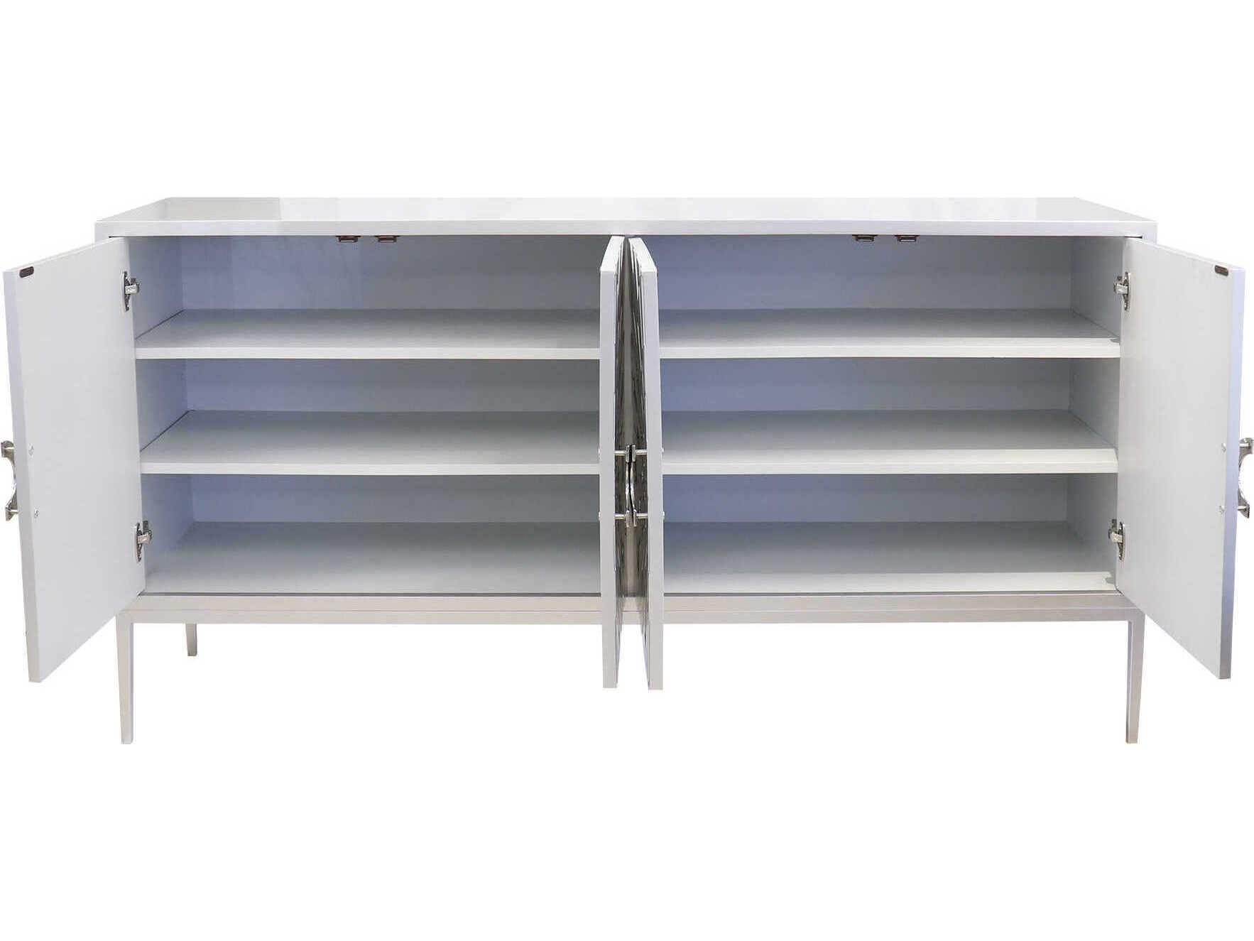 Pasargad Home Calypso Luna 71" Silver Sideboard