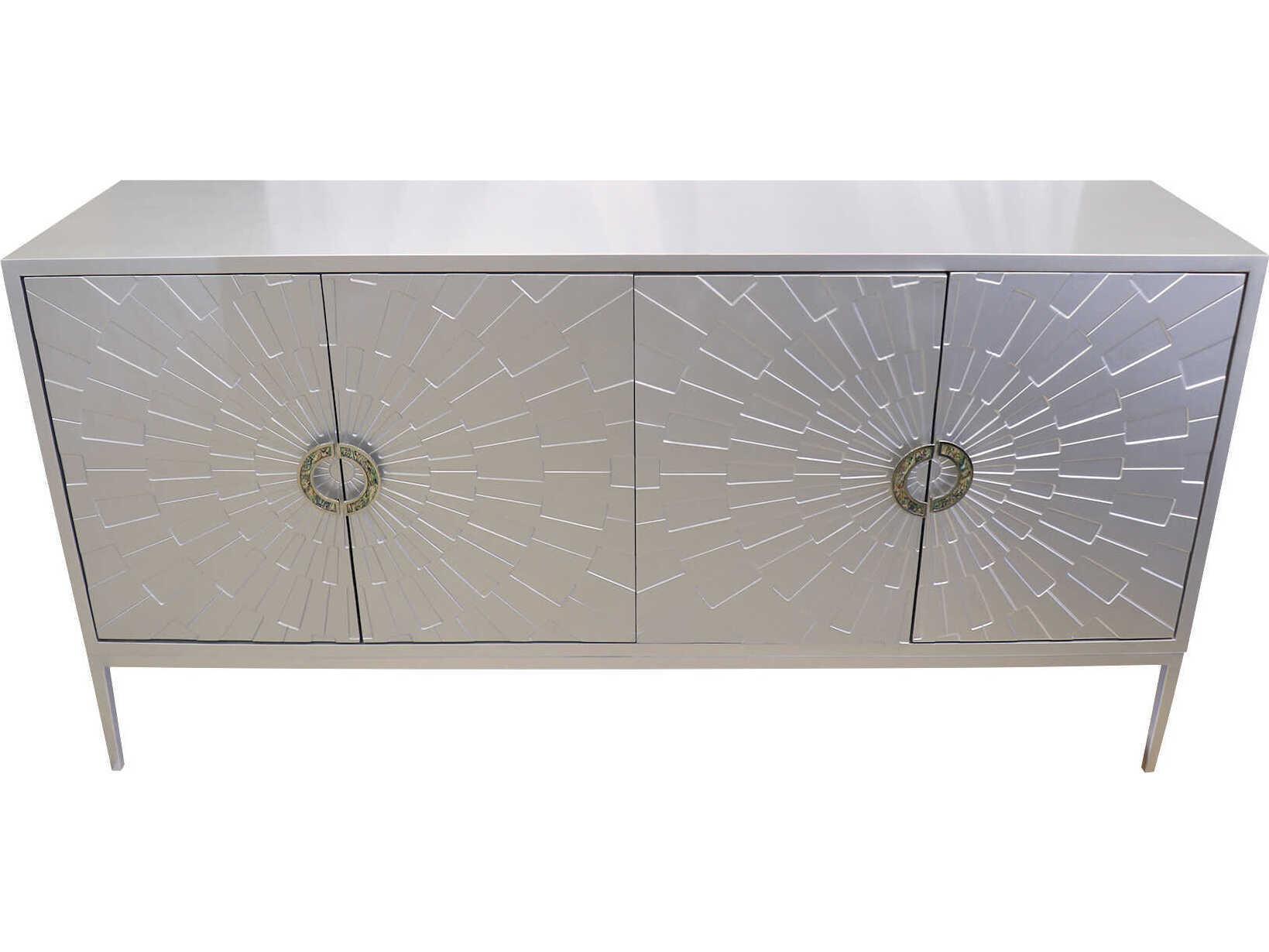 Pasargad Home Calypso Luna 71" Silver Sideboard