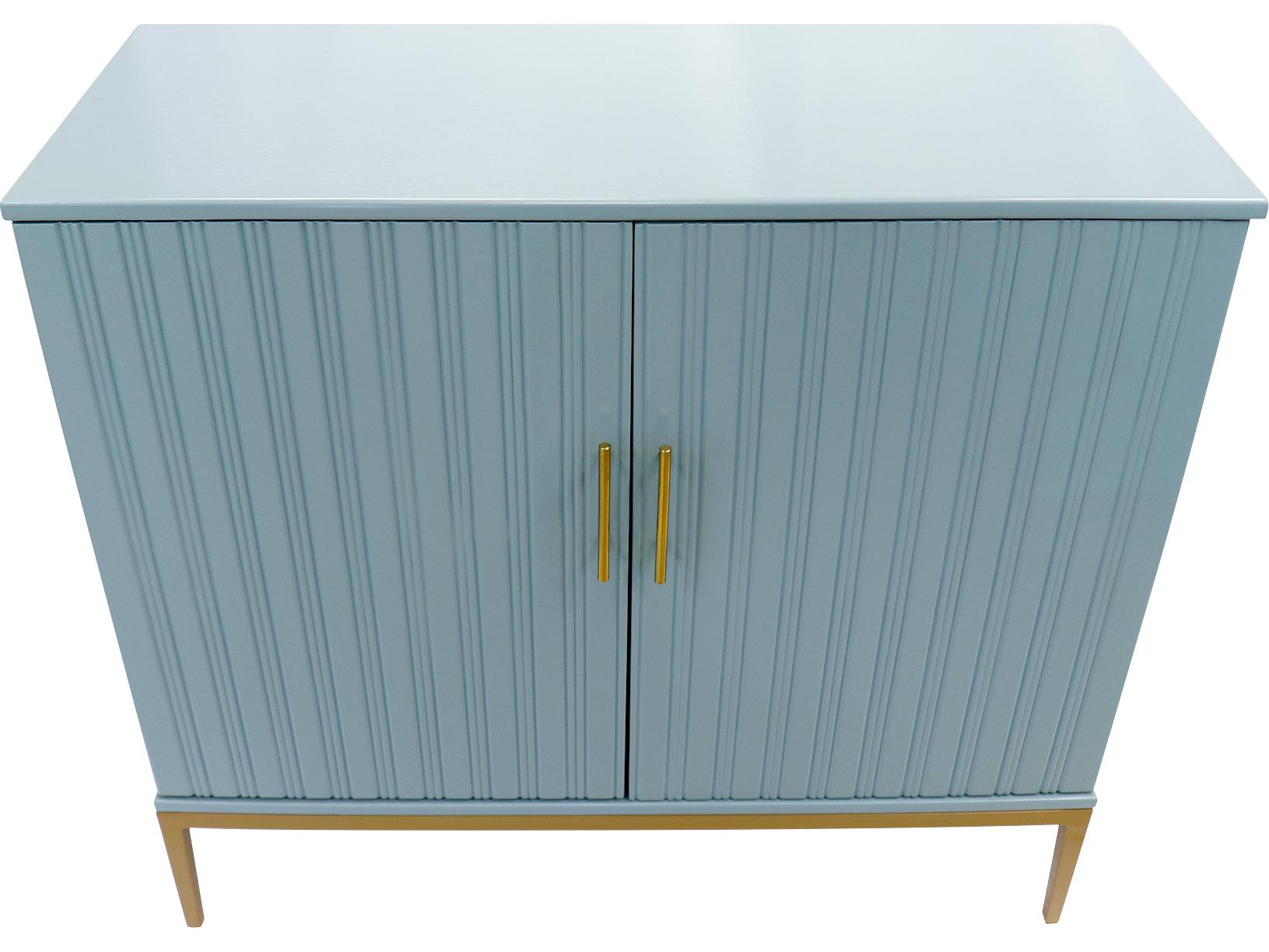 Pasargad Home Calypso Edgar Aqua Gold Blue Accent Chest