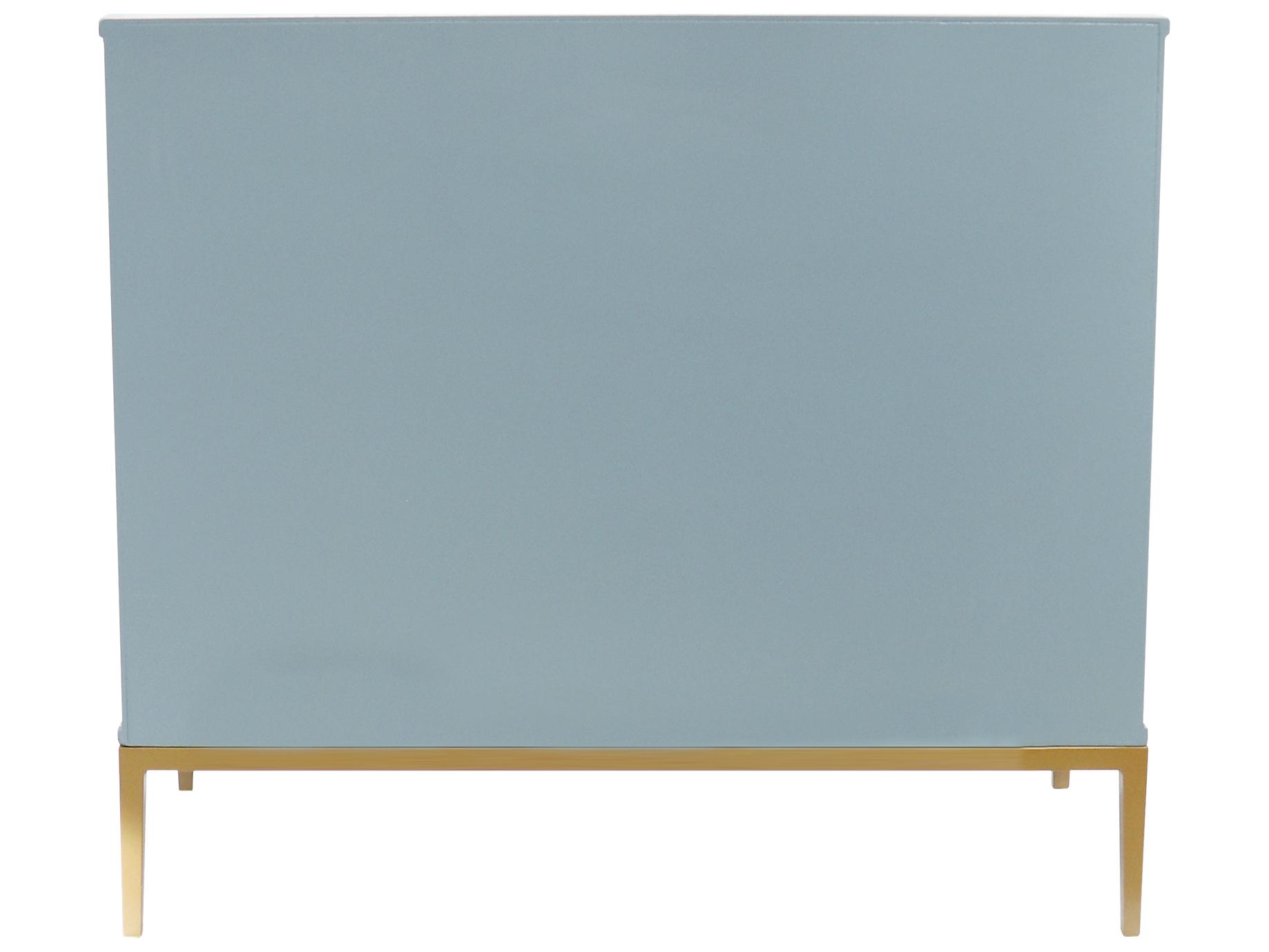 Pasargad Home Calypso Edgar Aqua Gold Blue Accent Chest