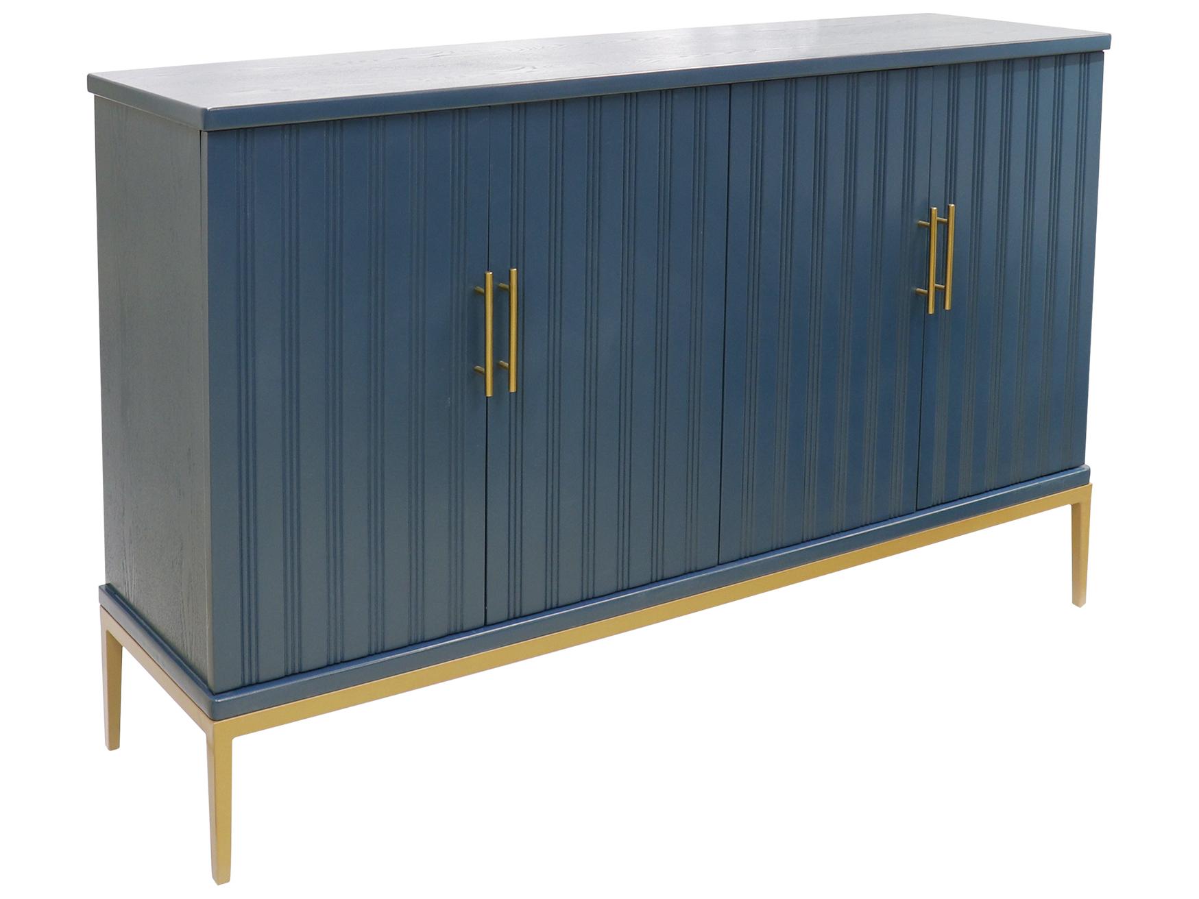 Pasargad Home Calypso Edgar 59" Teal Gold Sideboard