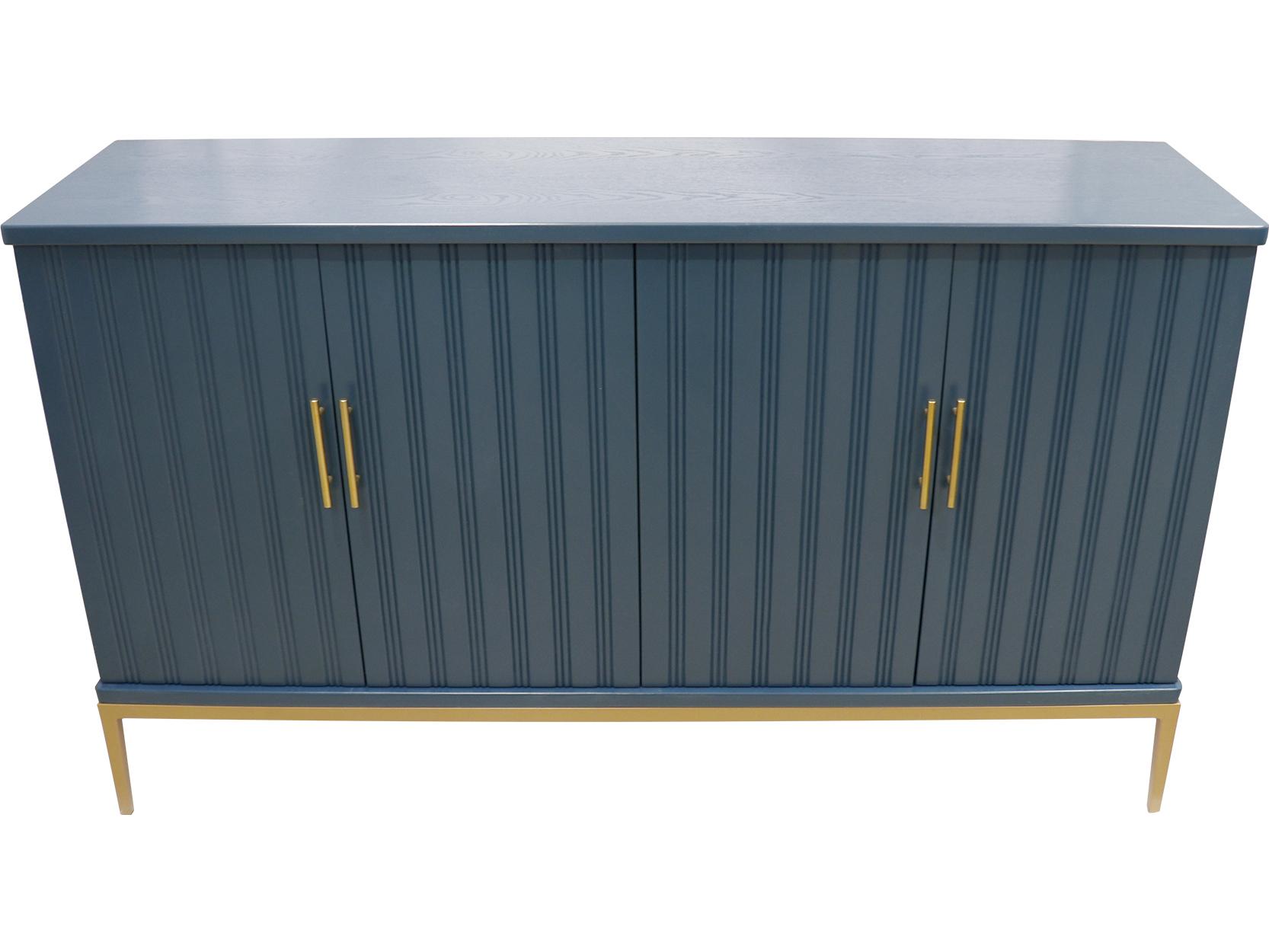 Pasargad Home Calypso Edgar 59" Teal Gold Sideboard