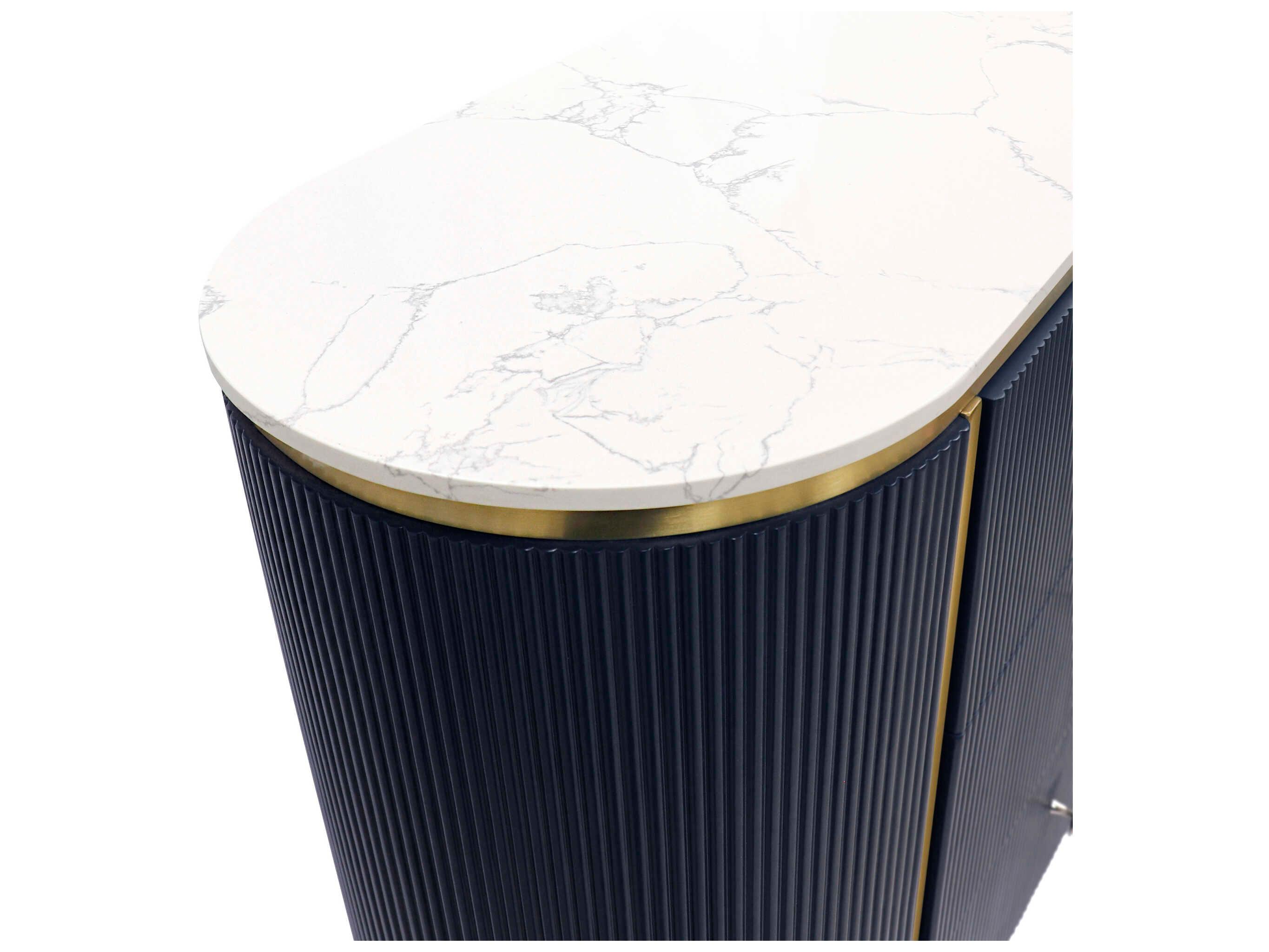 Pasargad Home Calypso Theodore 59" Navy Gold Sideboard