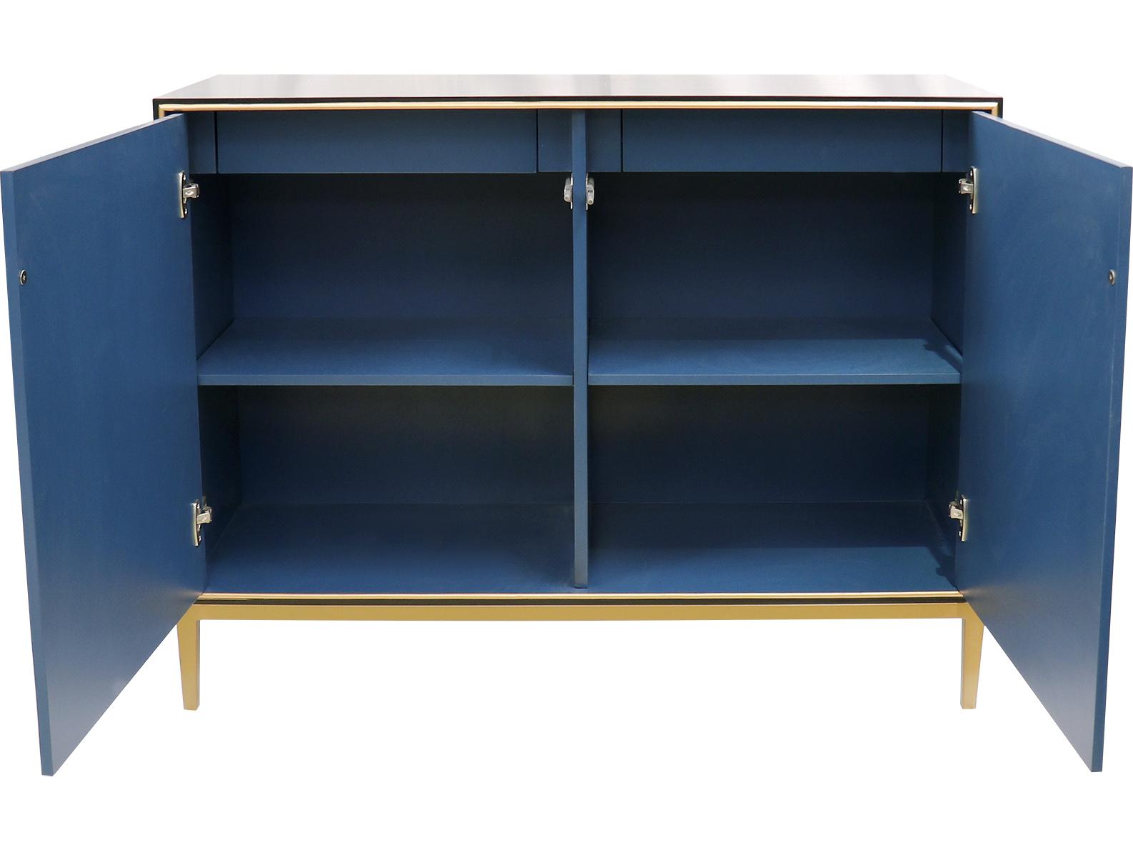 Pasargad Home Pearl Twilight 47" Black Bronze Sideboard