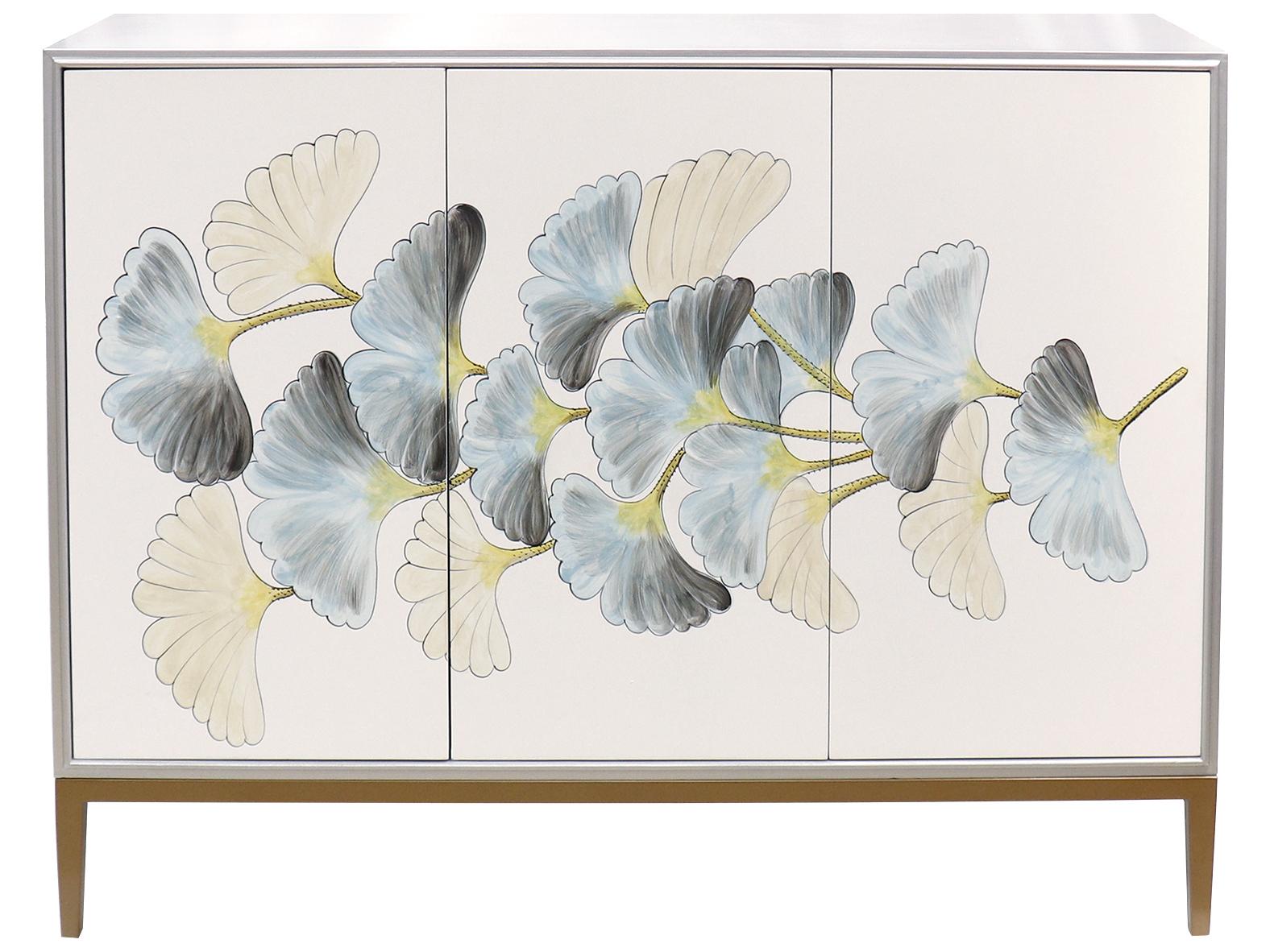 Pasargad Home Pearl Annabelle 47" Silver Ivory Sideboard