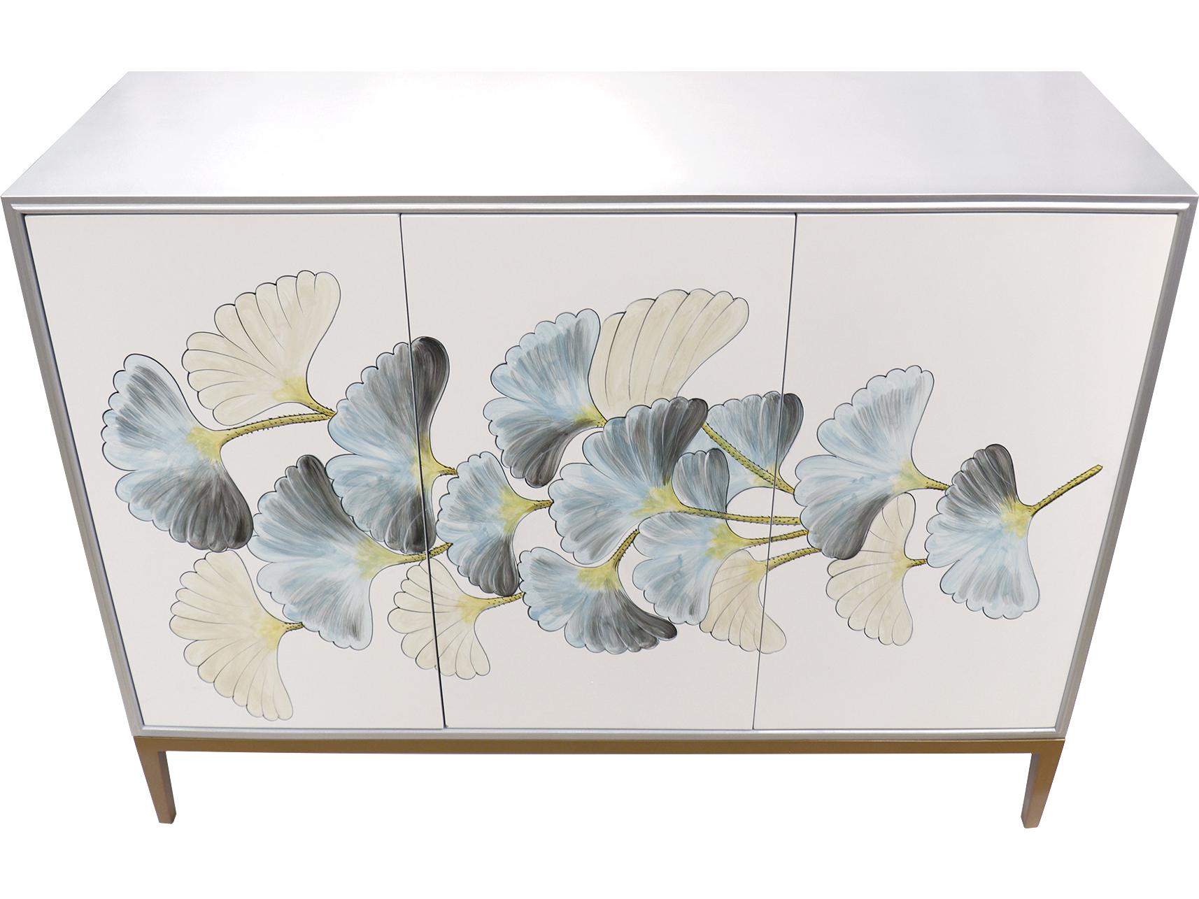 Pasargad Home Pearl Annabelle 47" Silver Ivory Sideboard