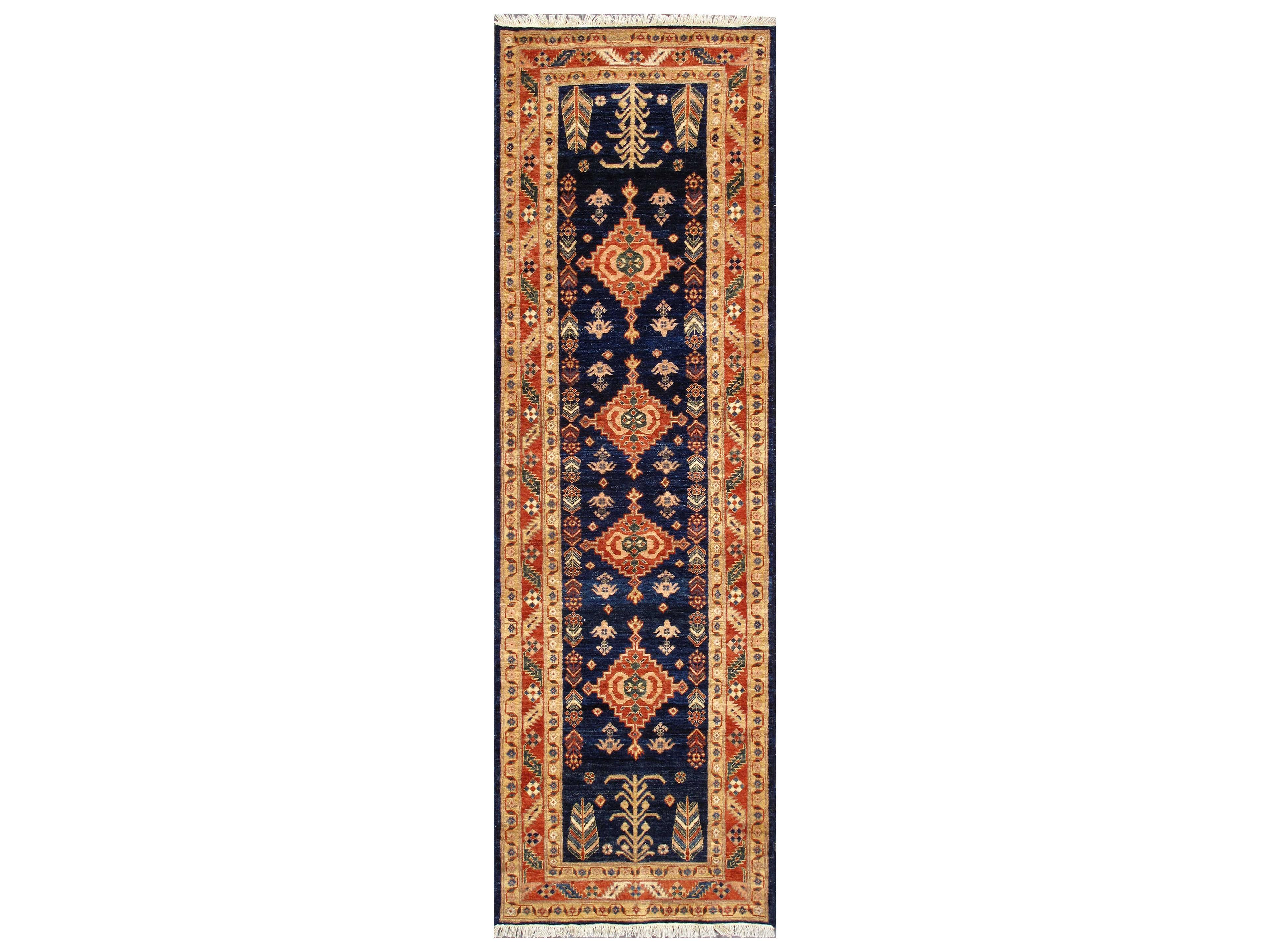 Pasargad Home Shirvan Bordered Runner Area Rug