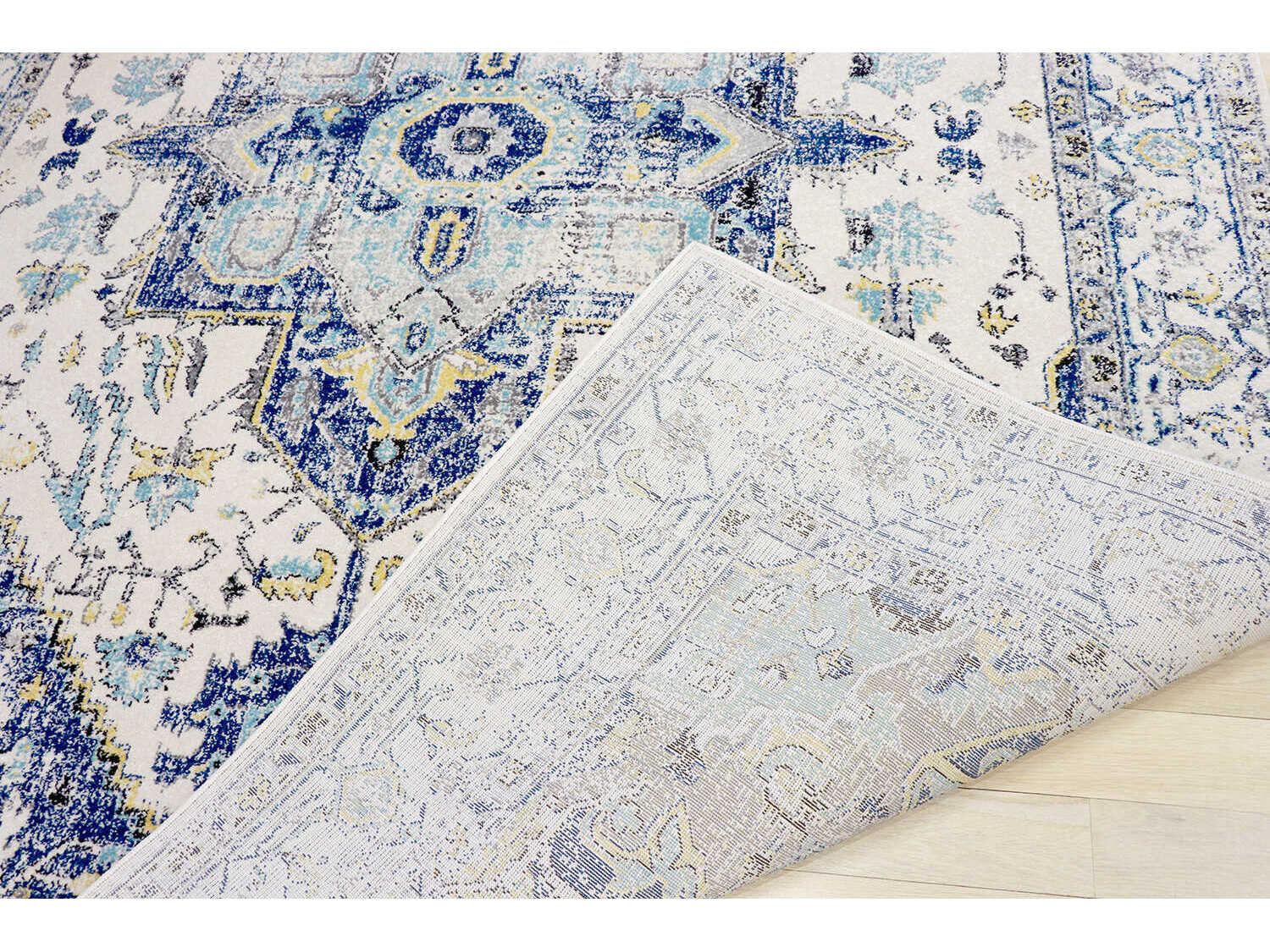 Pasargad Home Chelsea Bordered Runner Area Rug