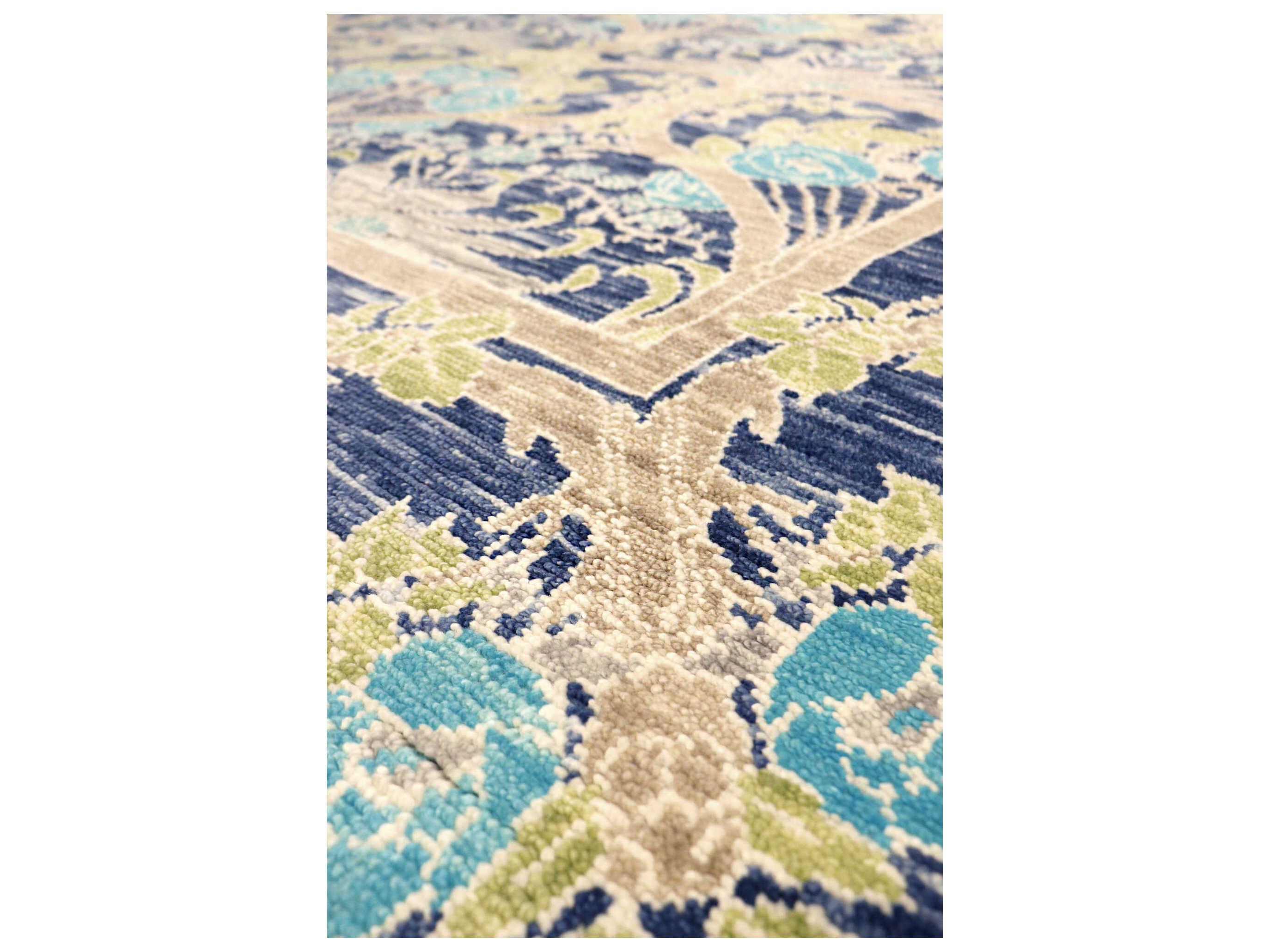Pasargad Home Oushak Bordered Area Rug