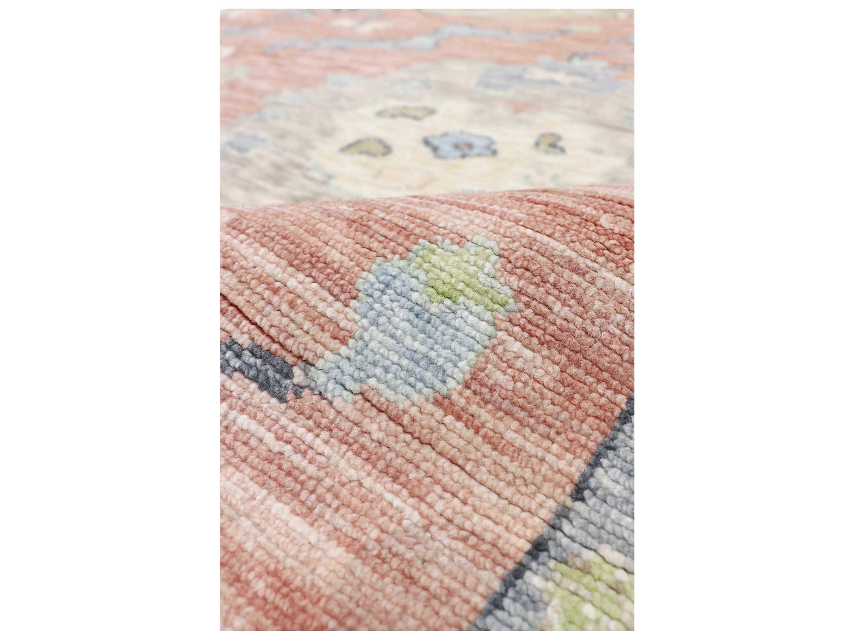 Pasargad Home Oushak Bordered Area Rug