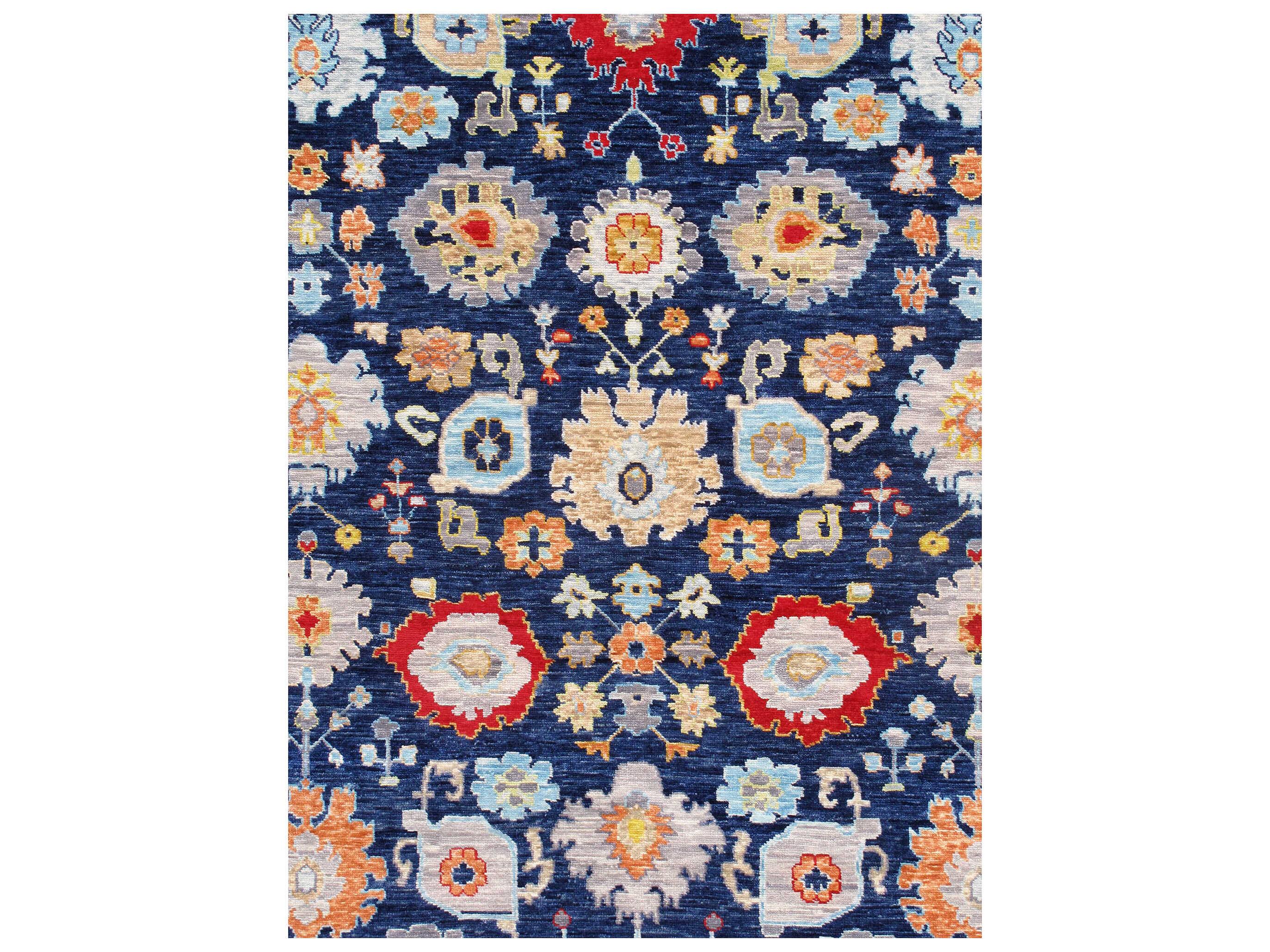 Pasargad Home Oushak Bordered Area Rug