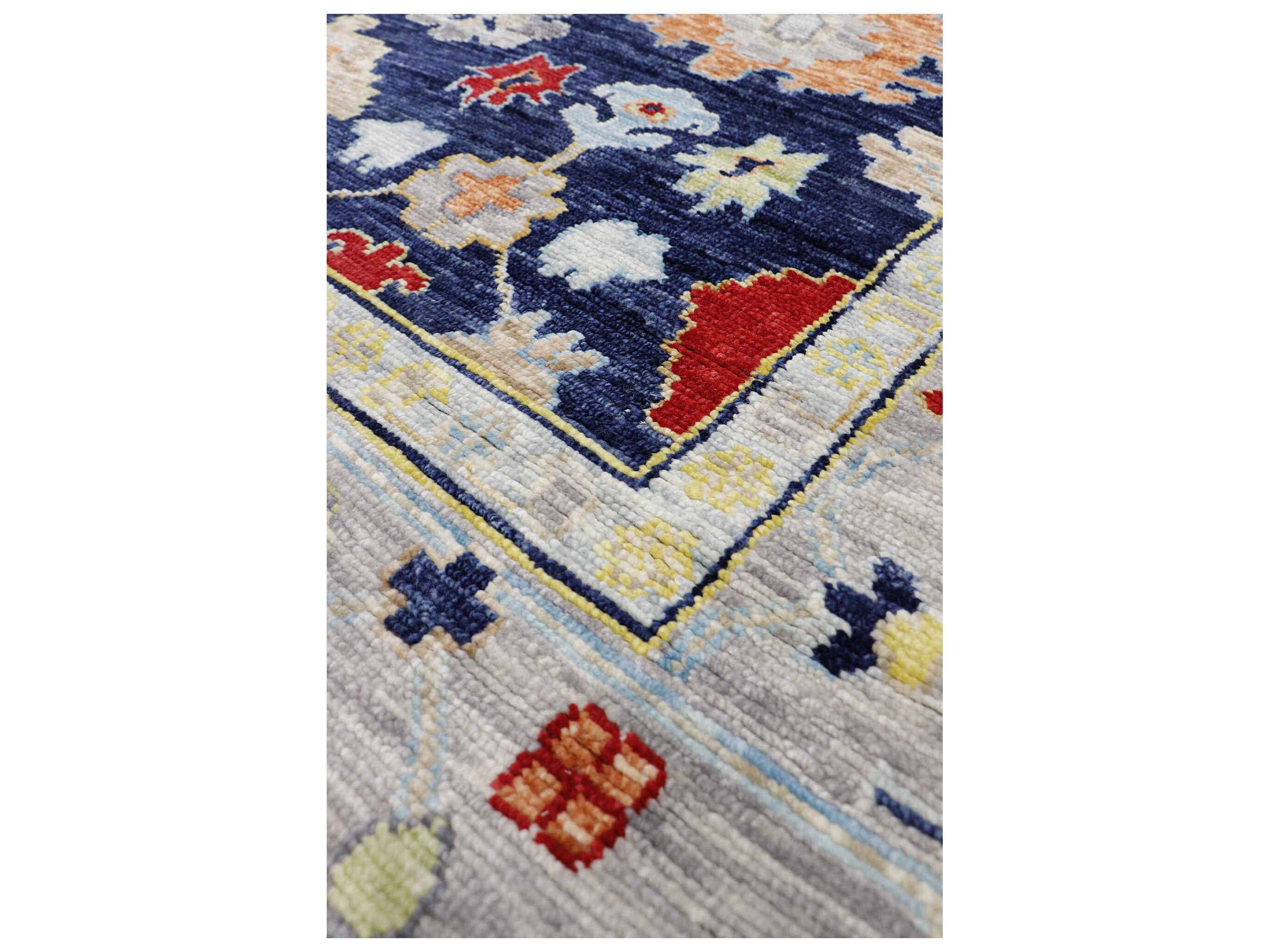 Pasargad Home Oushak Bordered Area Rug