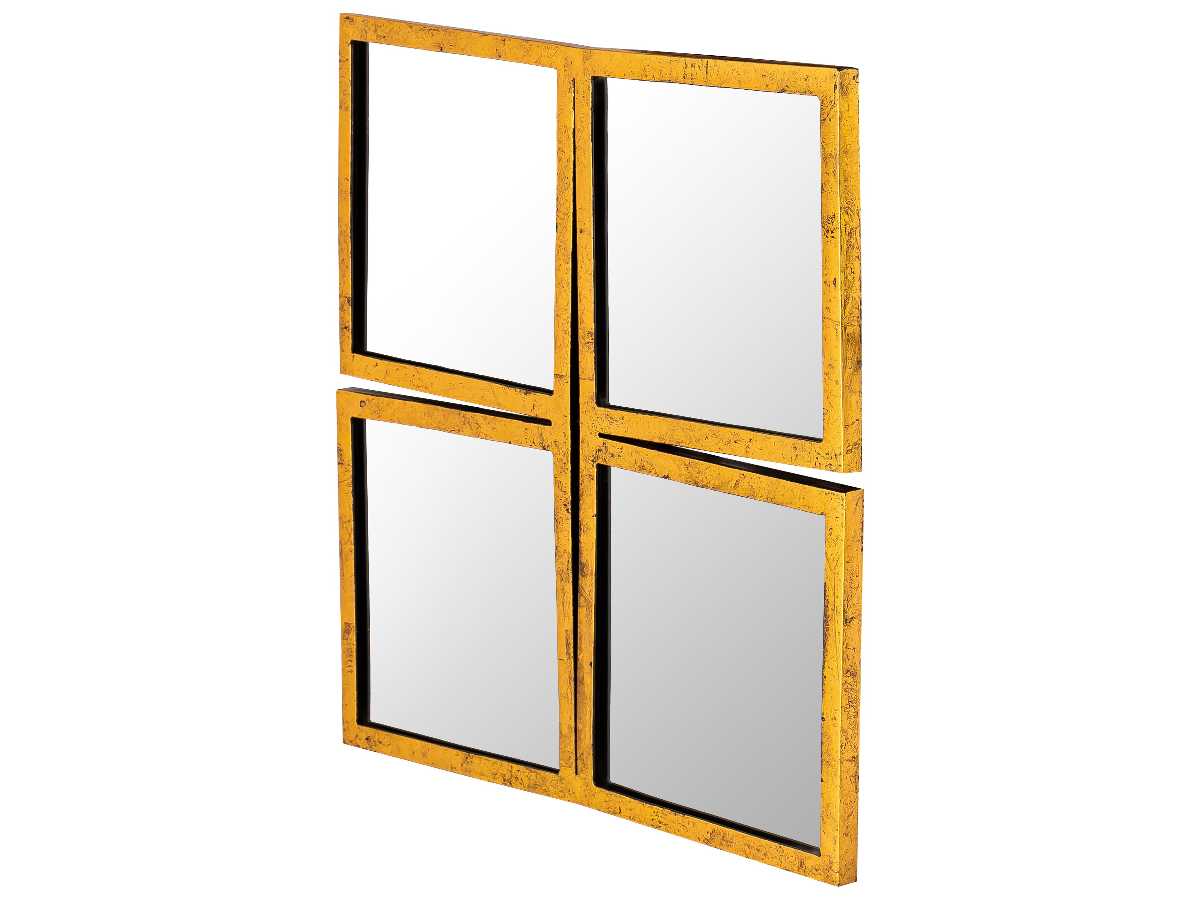 Pasargad Home Byzantine Nico Gold Wall Mirror Square