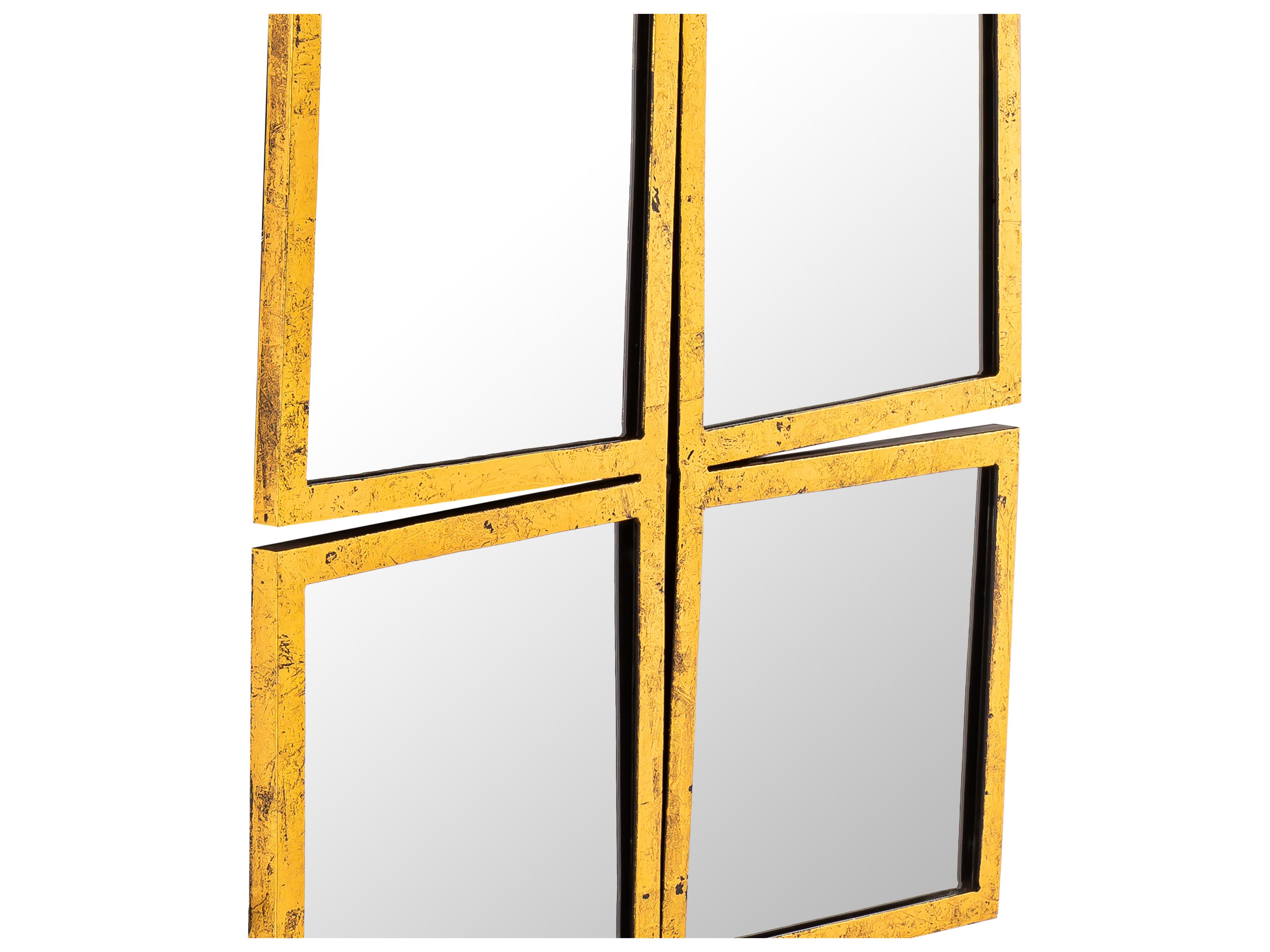 Pasargad Home Byzantine Nico Gold Wall Mirror Square