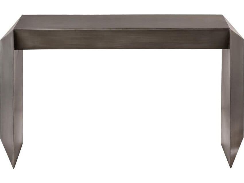 Pasargad Home Byzantine Katya Rectangular Metal Antique Grey Console Table