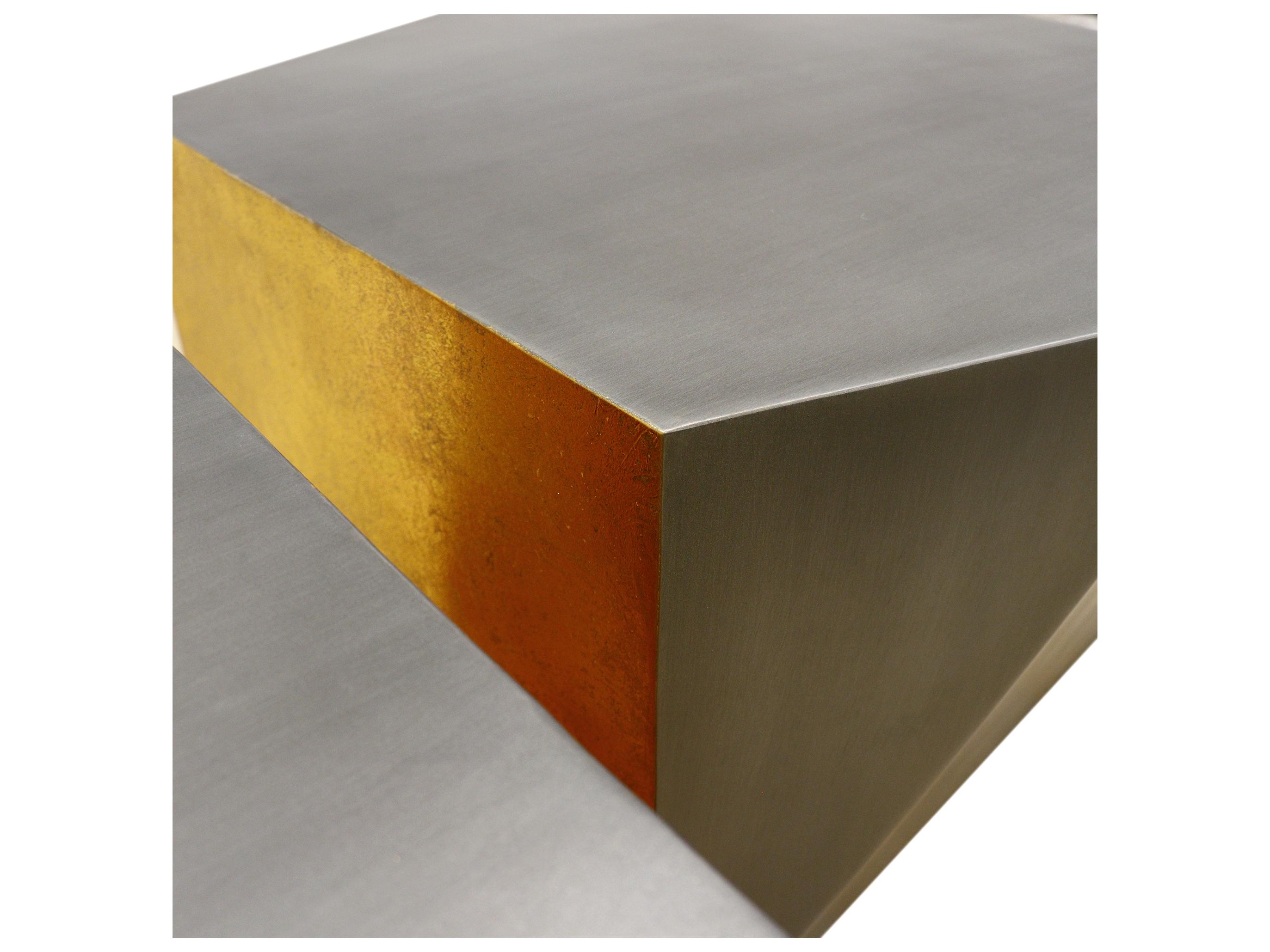 Pasargad Home Byzantine Urban Chic Metal Grey Coffee Table