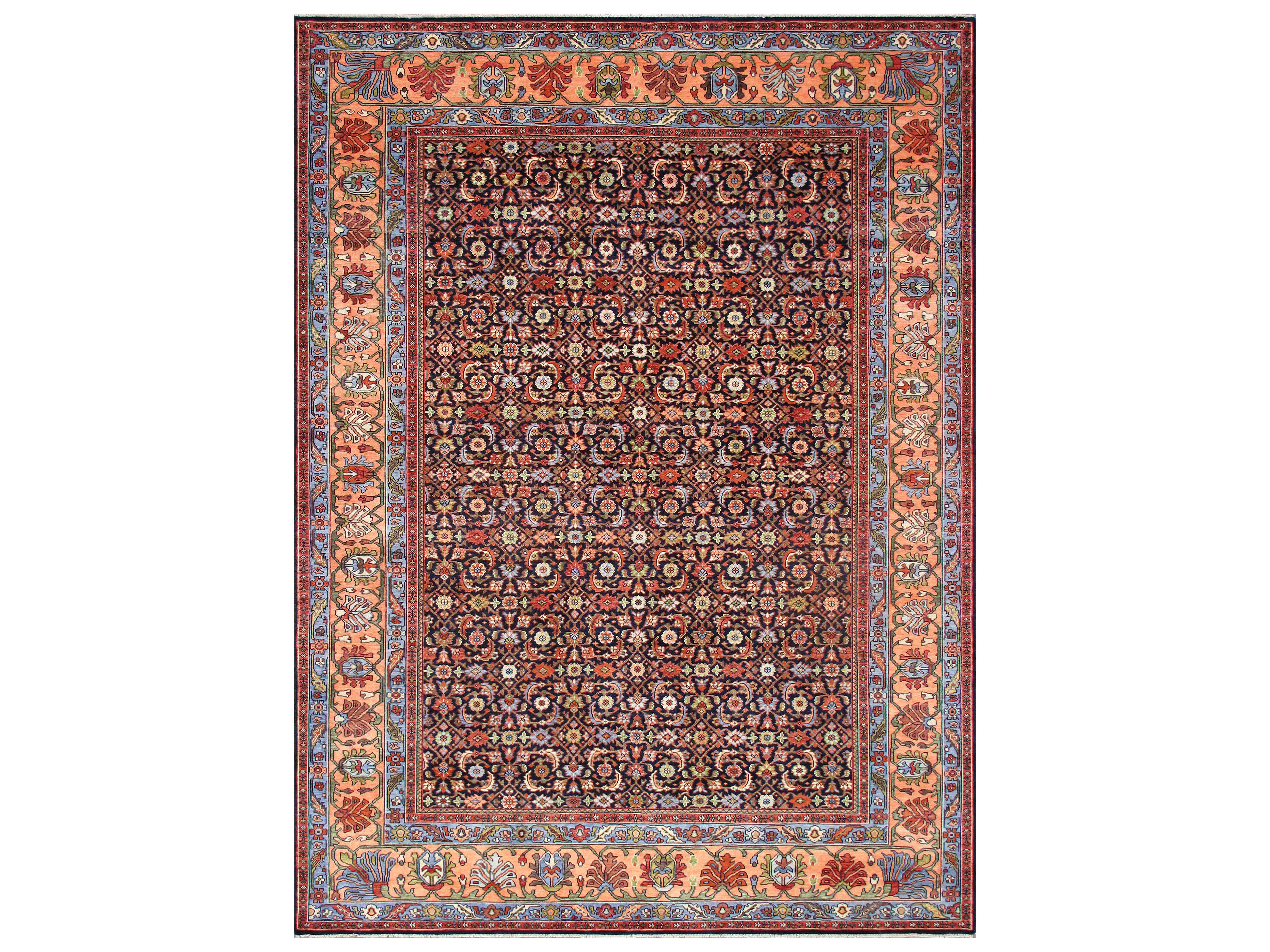 Pasargad Home Herati Bordered Area Rug