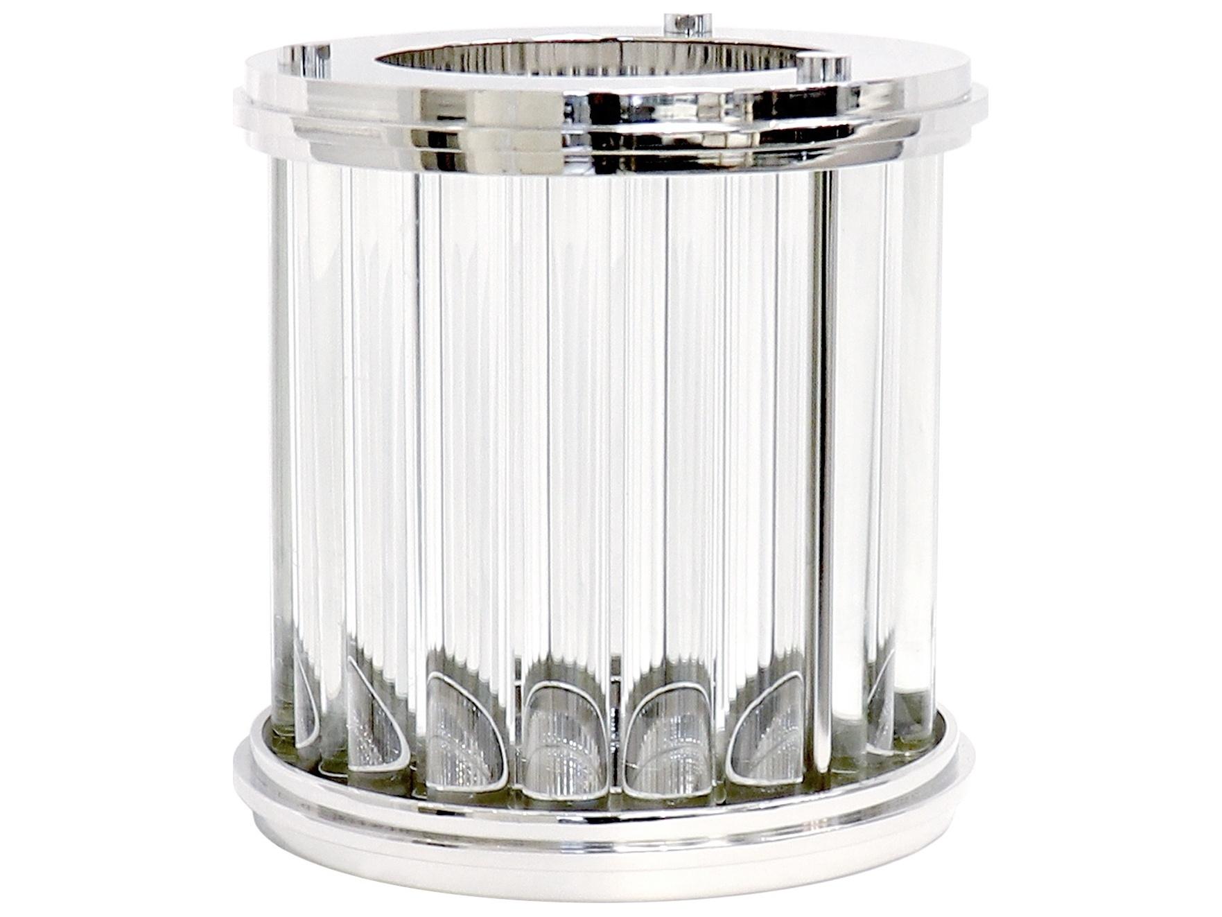 Pasargad Home Beacon Lucian Silver Clear Hurricane