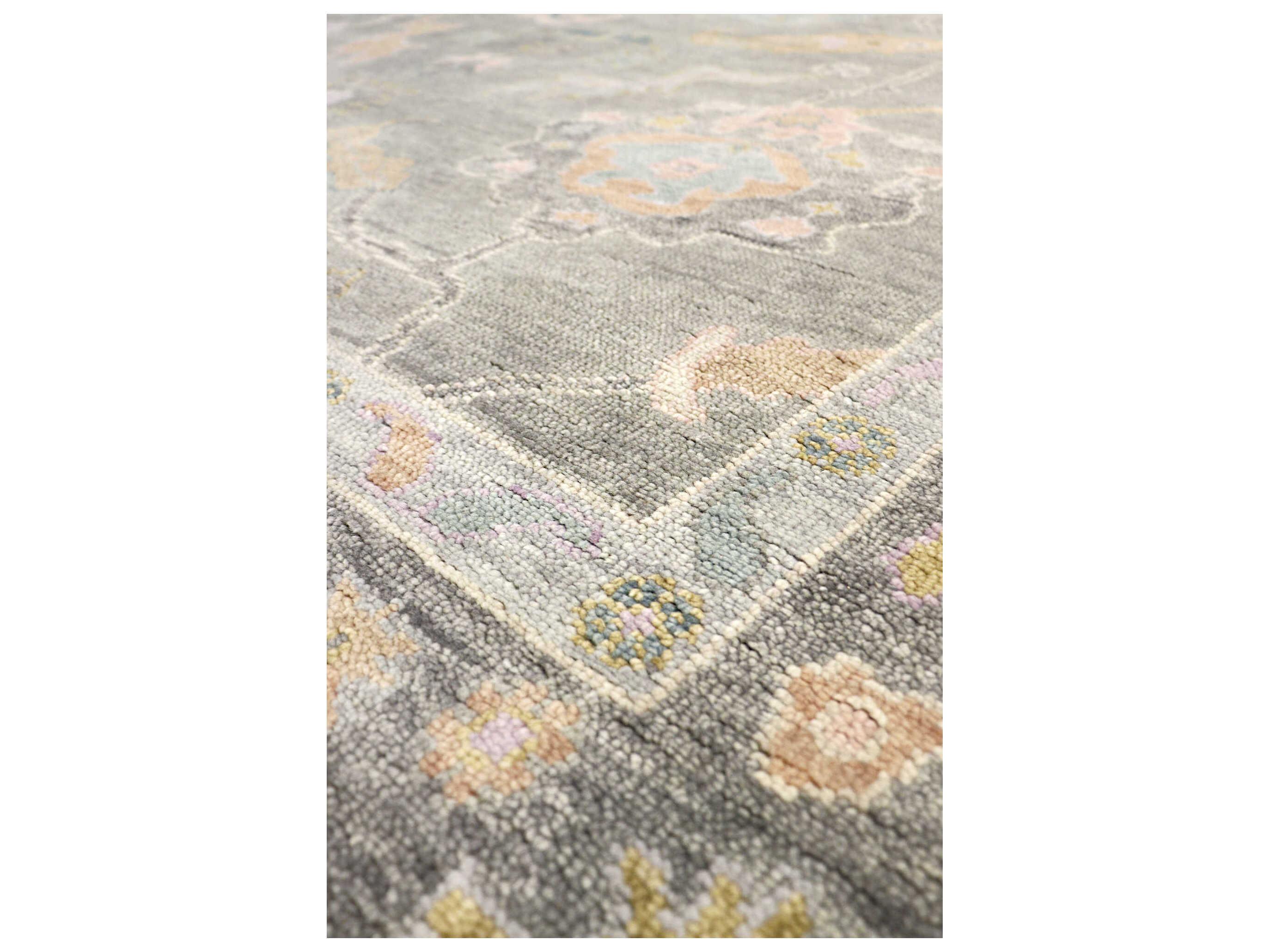 Pasargad Home Oushak Bordered Area Rug