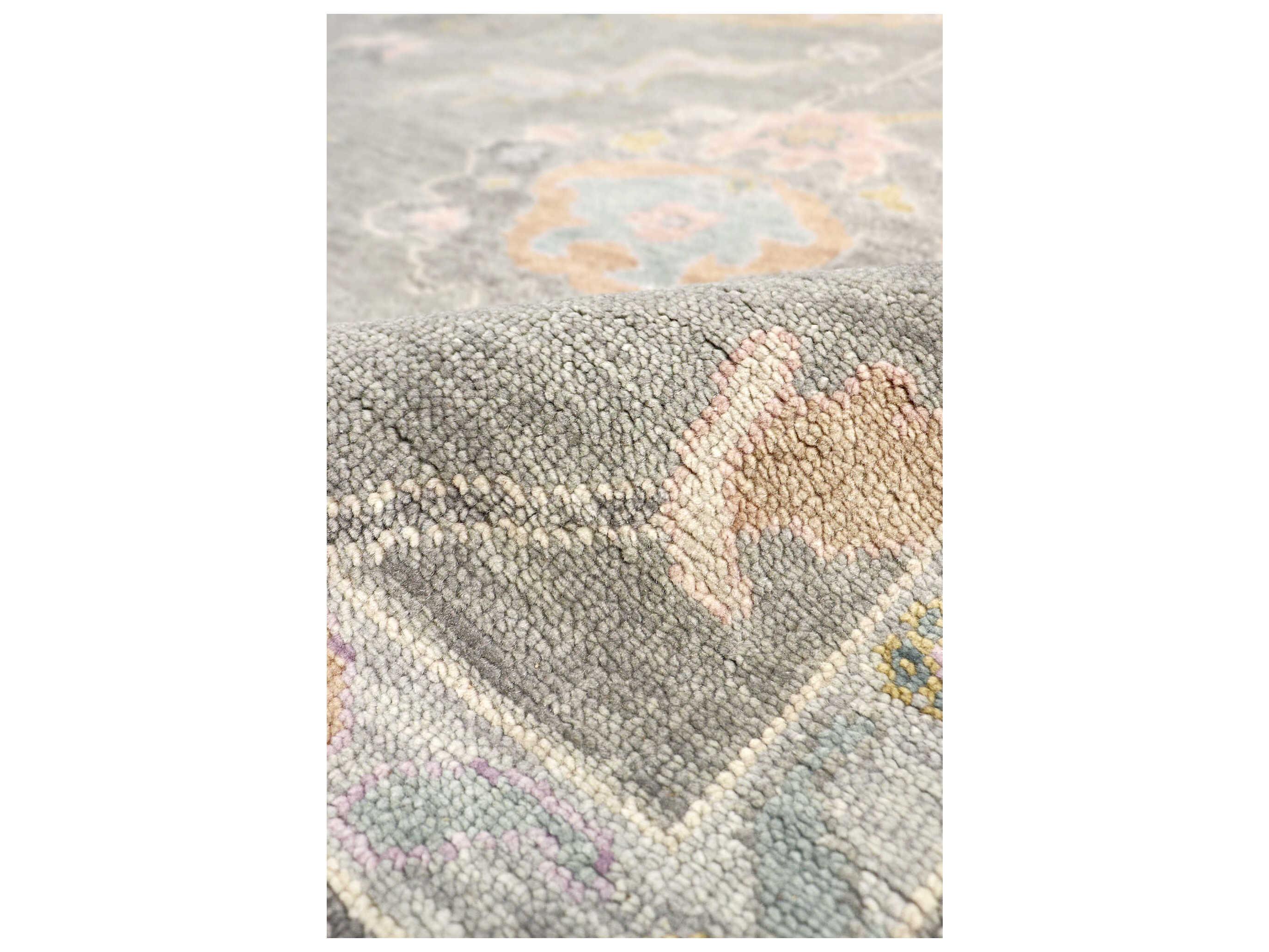 Pasargad Home Oushak Bordered Area Rug