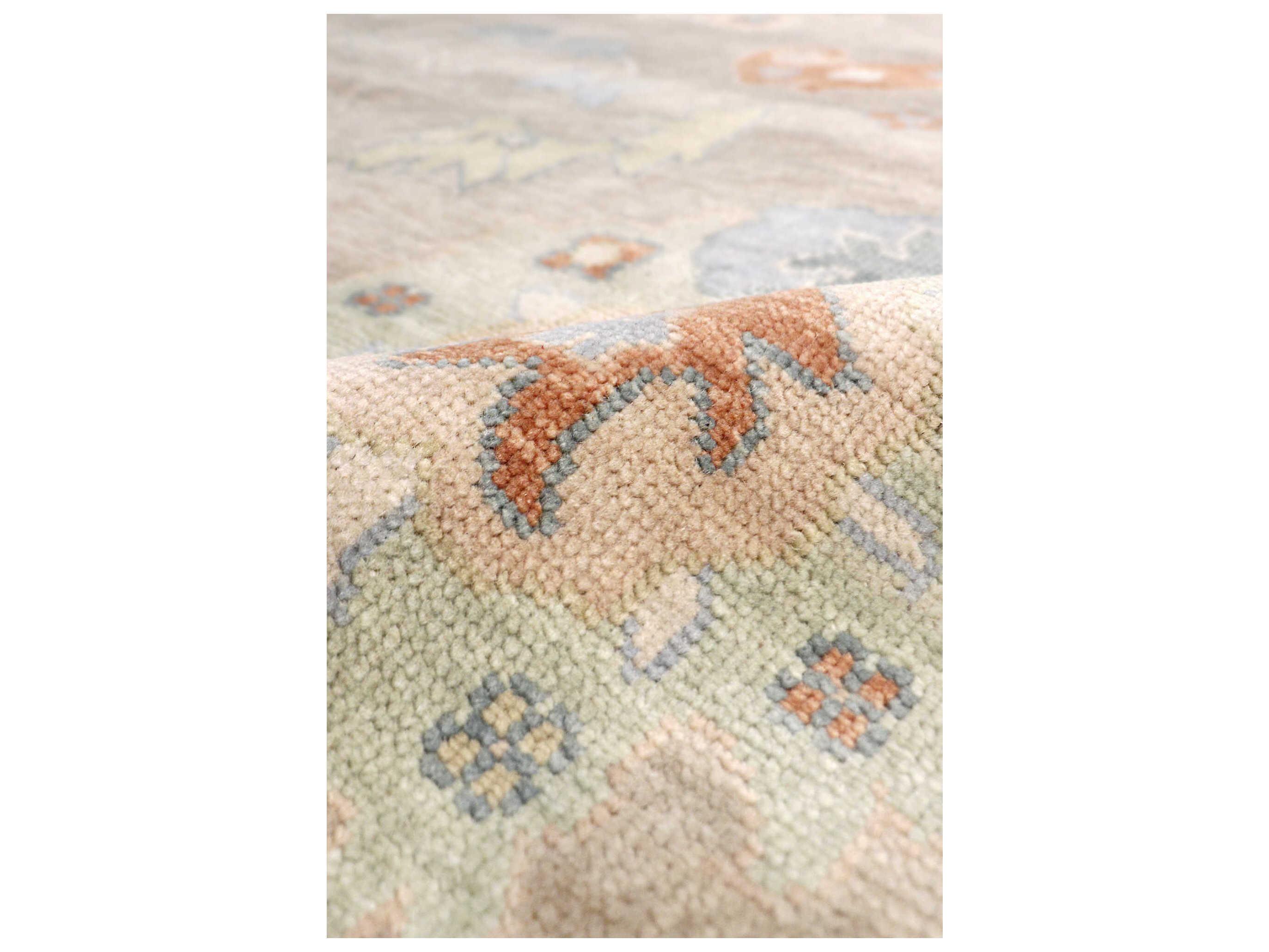 Pasargad Home Oushak Bordered Area Rug