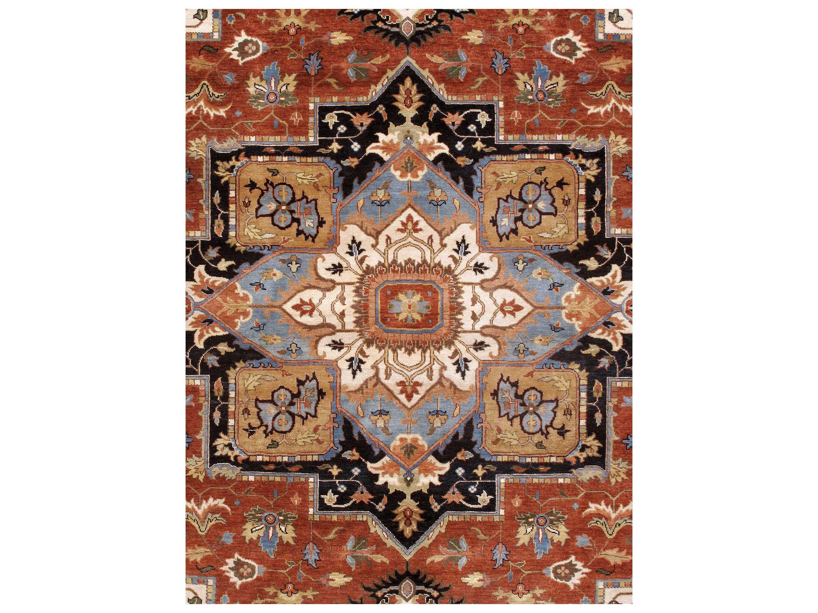 Pasargad Home Serapi Bordered Area Rug